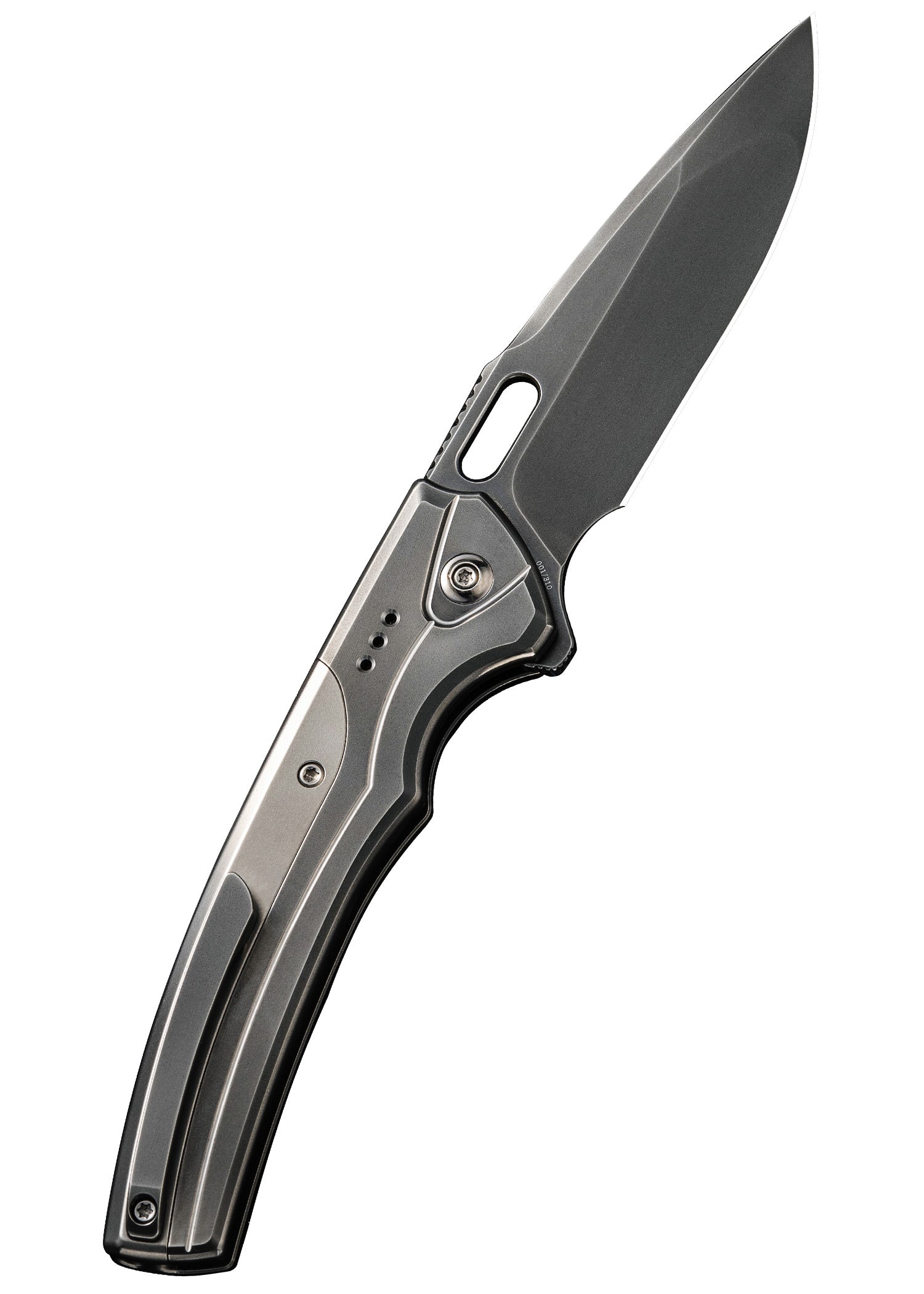 Imagen única de: We Knife Exciton Ltd Titanio Gris Pulido, Navaja De Bolsillo