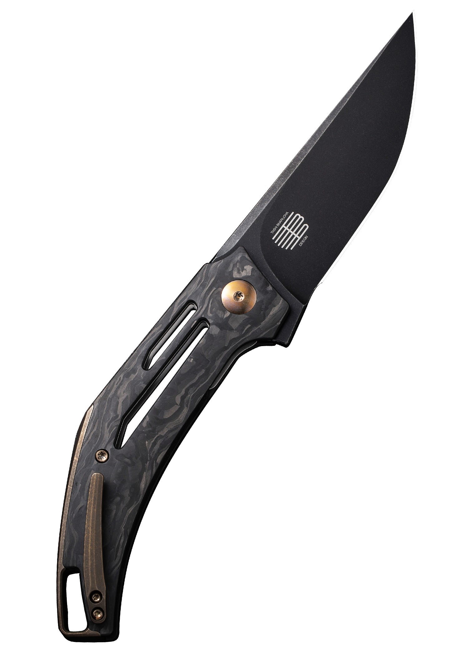 Imagen única de: We Knife Speedliner Twill Carbon Fiber Black, Navaja De Bolsillo
