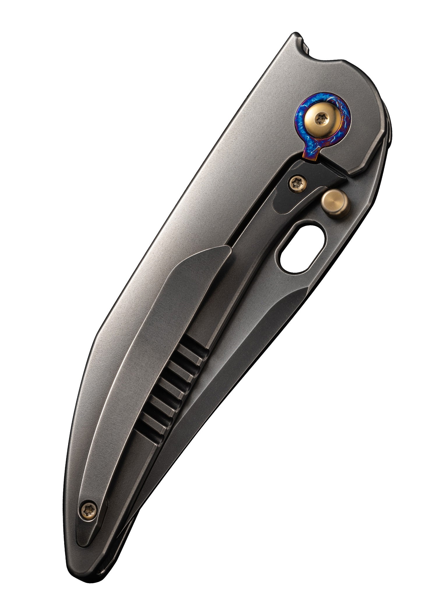 Imagen única de: Cuchillo Attor Gris Titanio Pulido; Navaja