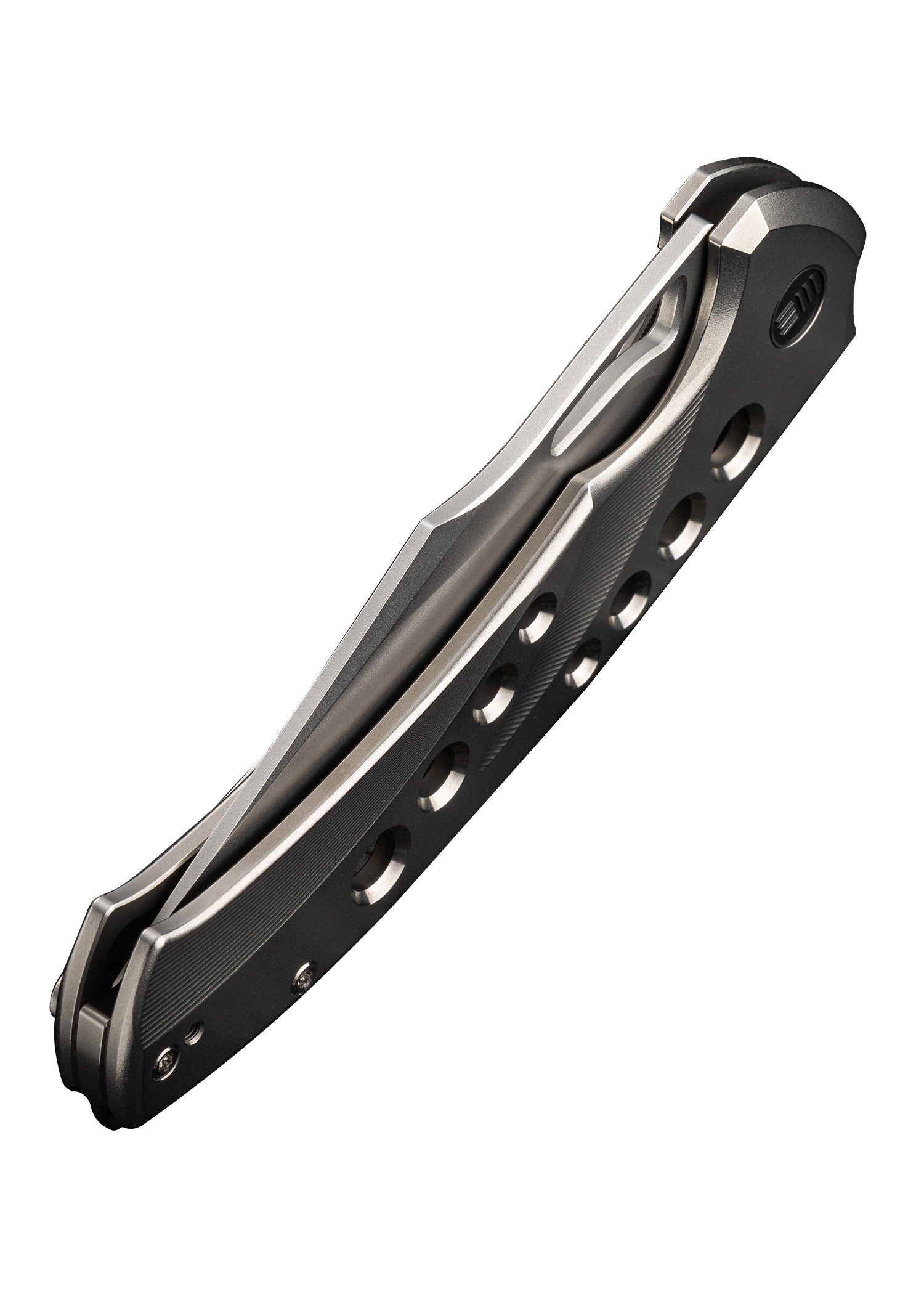 Imagen única de: We Knife Swiftfin Bead Blasted Titanium Satin, Navaja De Bolsillo