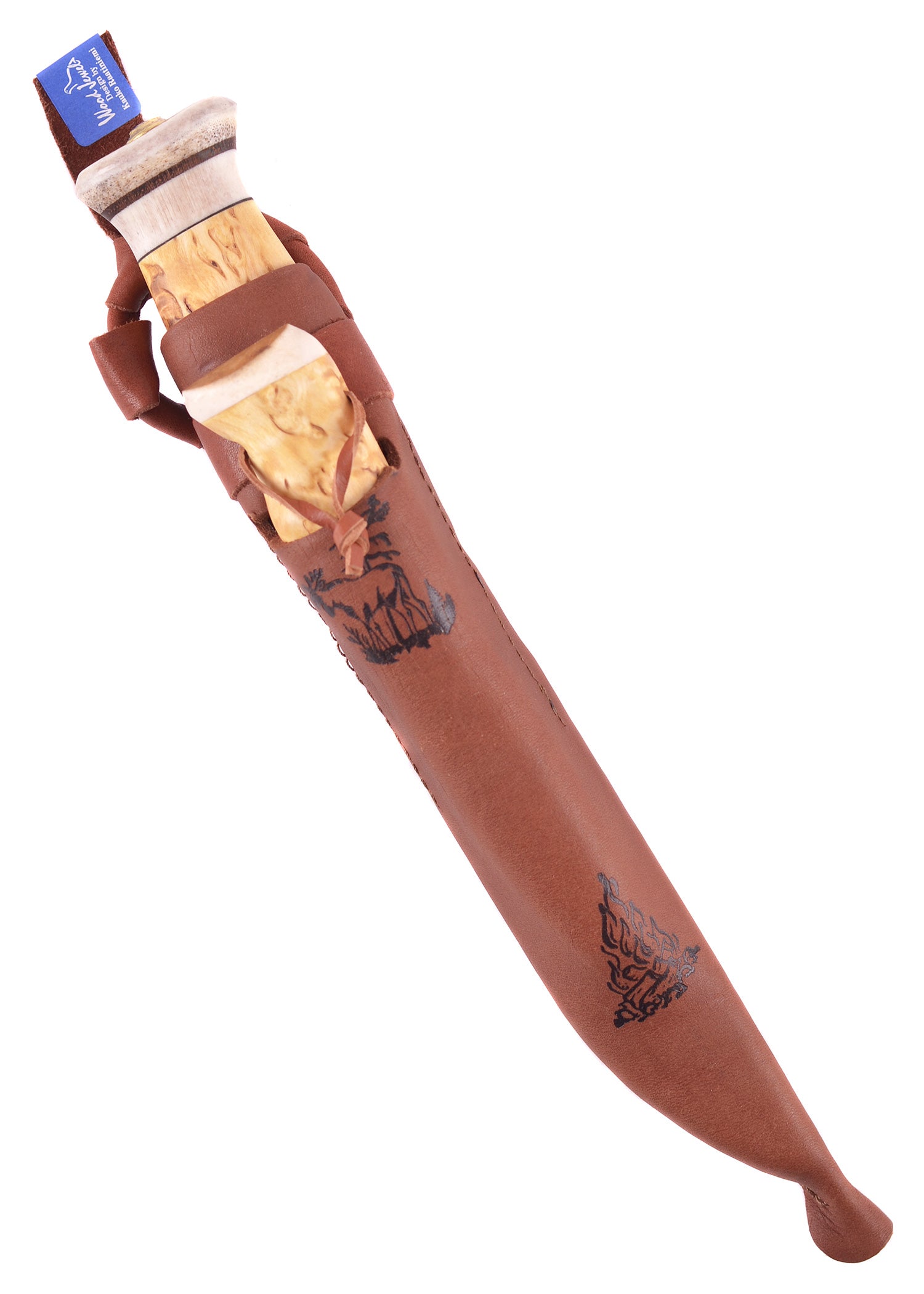 Imagen única de: Jätkänpuukko Con Acero Al Fuego, Wood-jewel