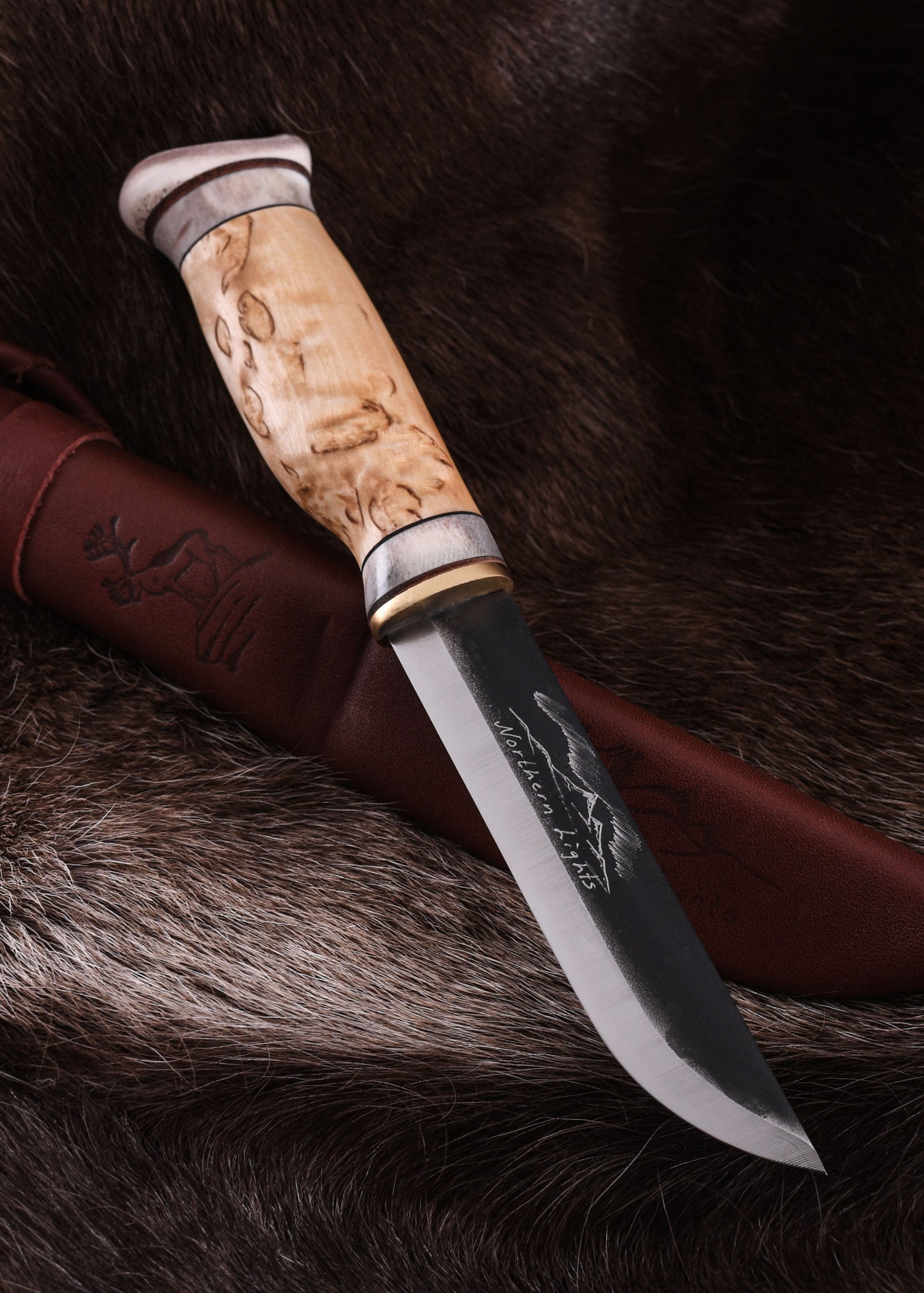Imagen única de: Cuchillo Northern Lights, Joya De Madera