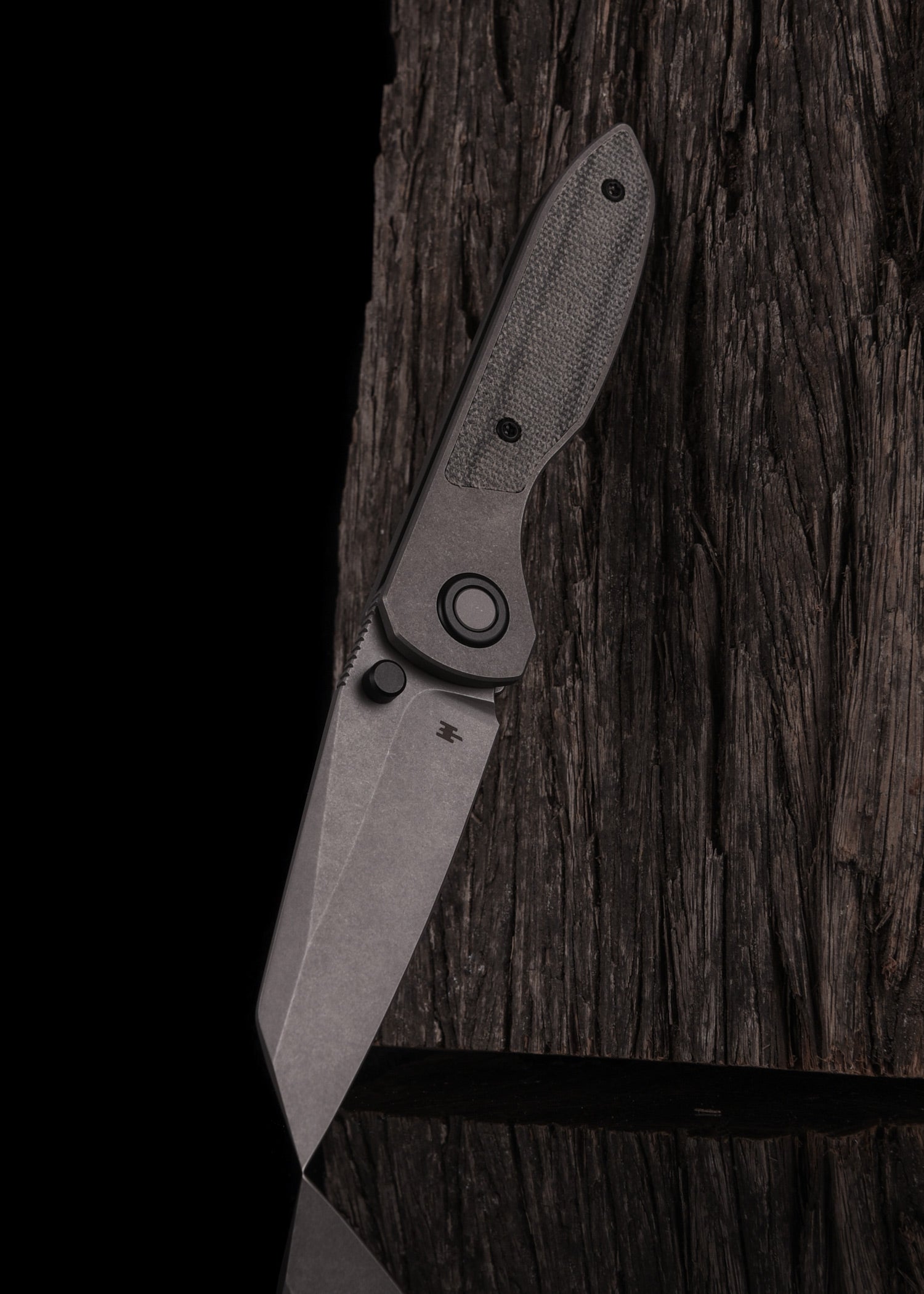 Imagen única de: Navaja Allie-p, Lavado A La Piedra, Micarta Negra, Wehr Knives