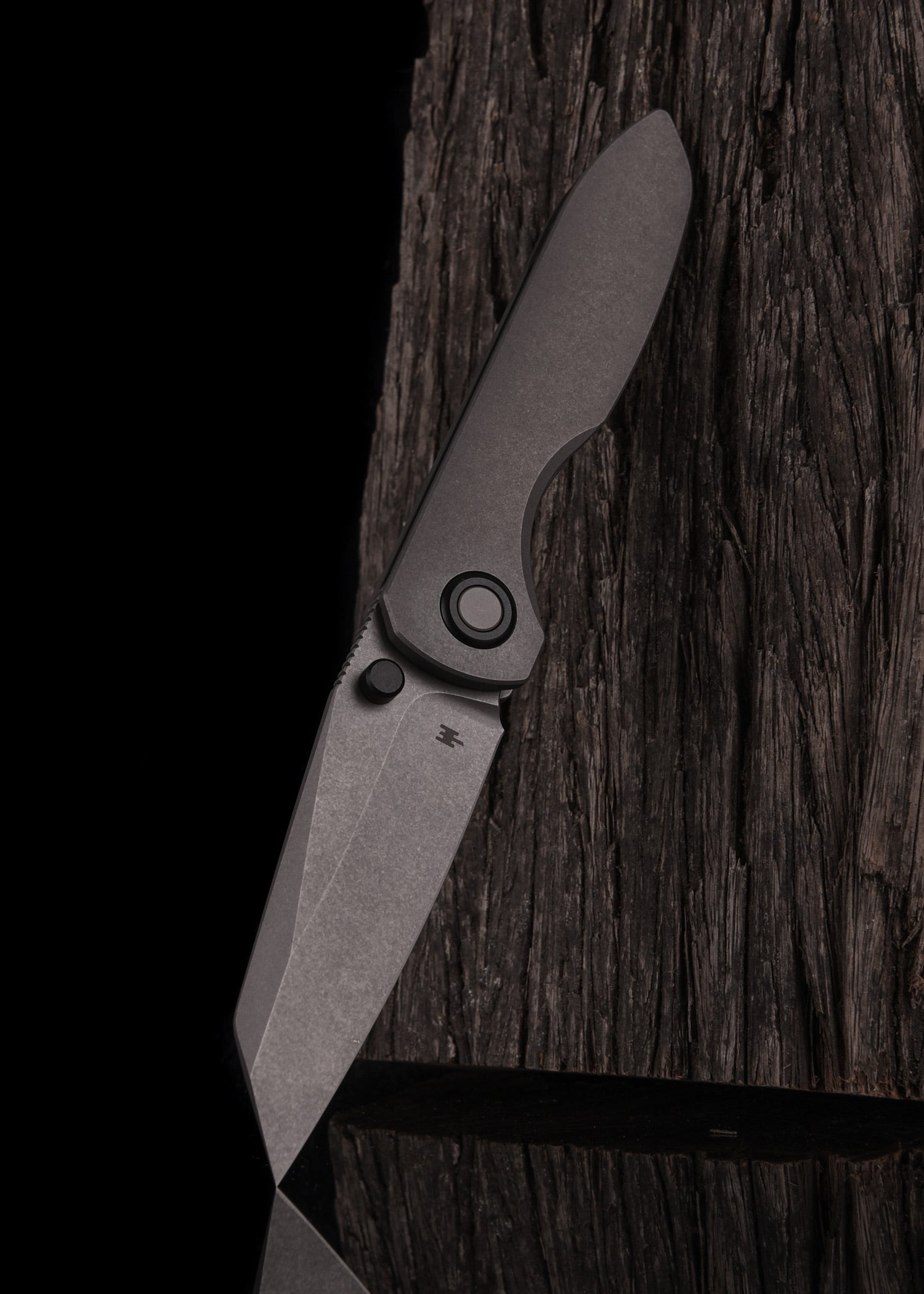 Imagen única de: Navaja De Bolsillo Allie-p, Titanio, Lavado A La Piedra, Wehr Knives