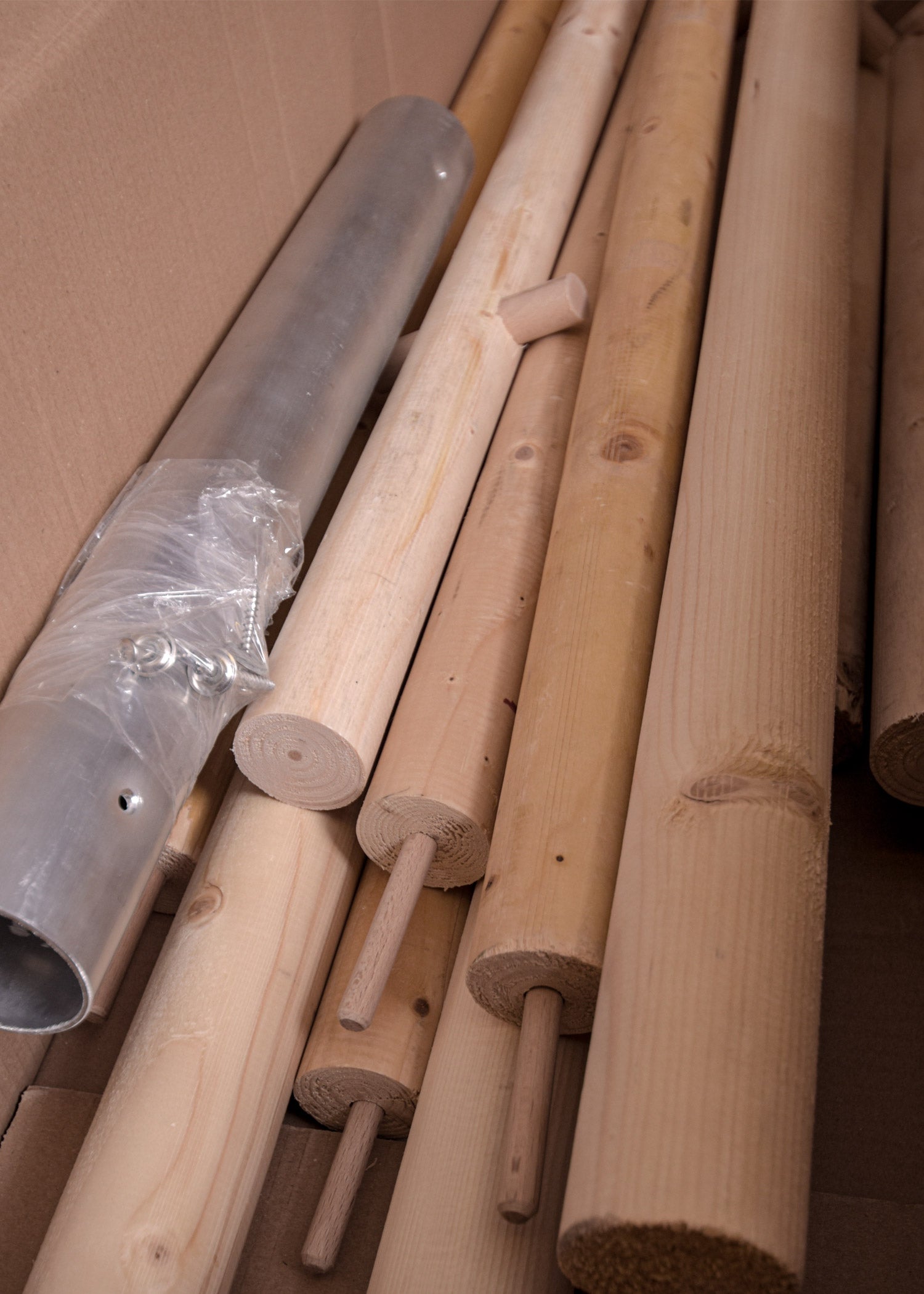 Imagen única de: Paquete De Postes De Madera Para Tienda De Campaña Herwald, 5 M