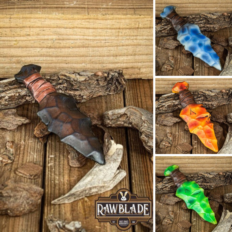 Daga de Cristal de Rawblade: un accesorio ceremonial con esencia mística y belleza artesanal