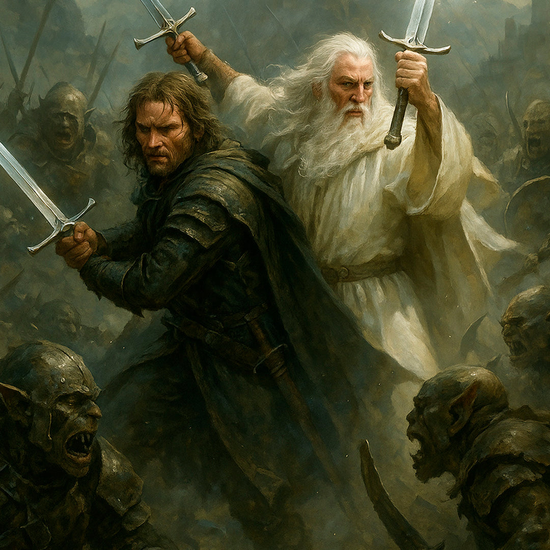 Aragorn y Gandalf