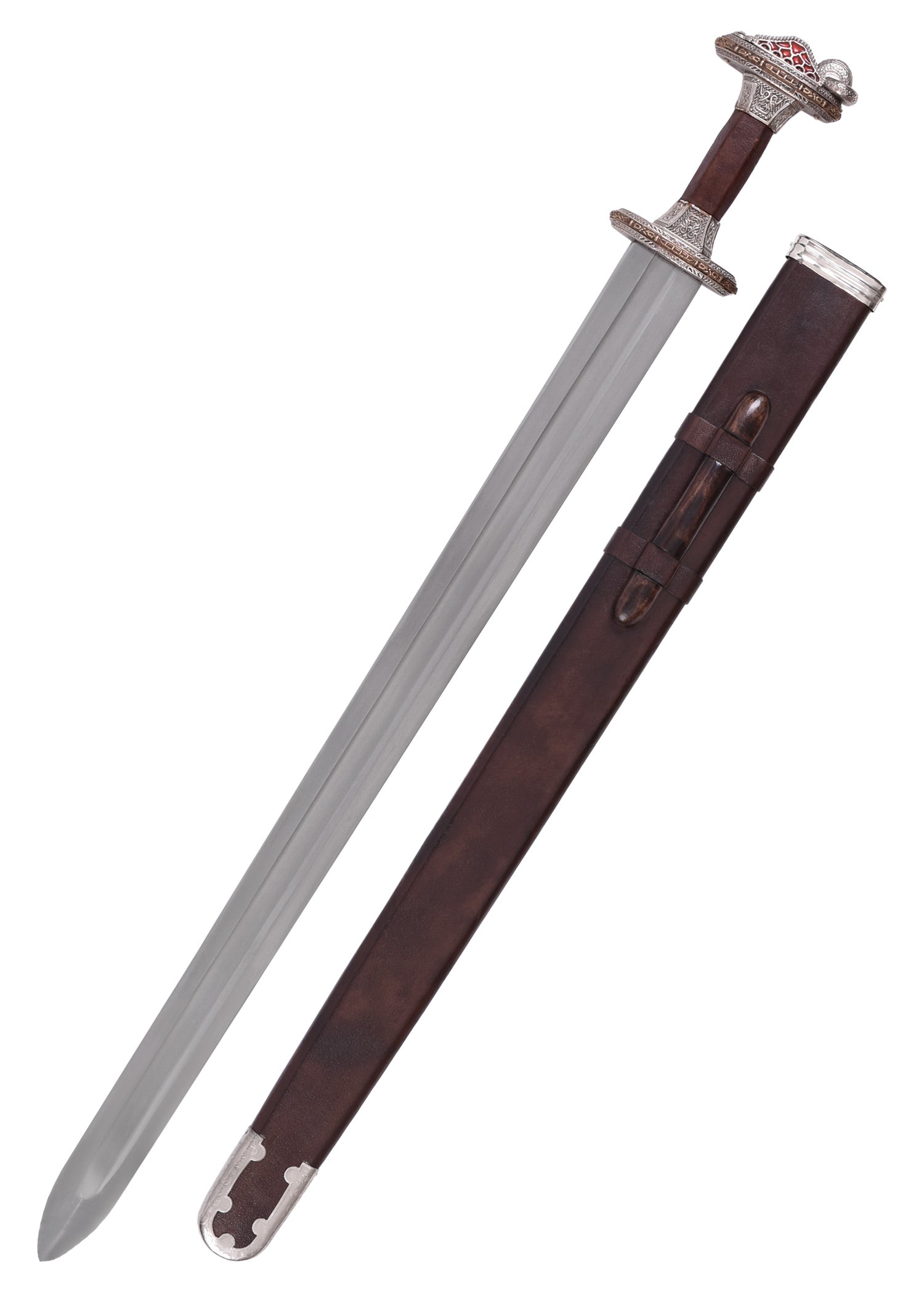 Imagen única de: Espada Vendelzeit Con Vaina, Empuñadura De Latón, Estañada