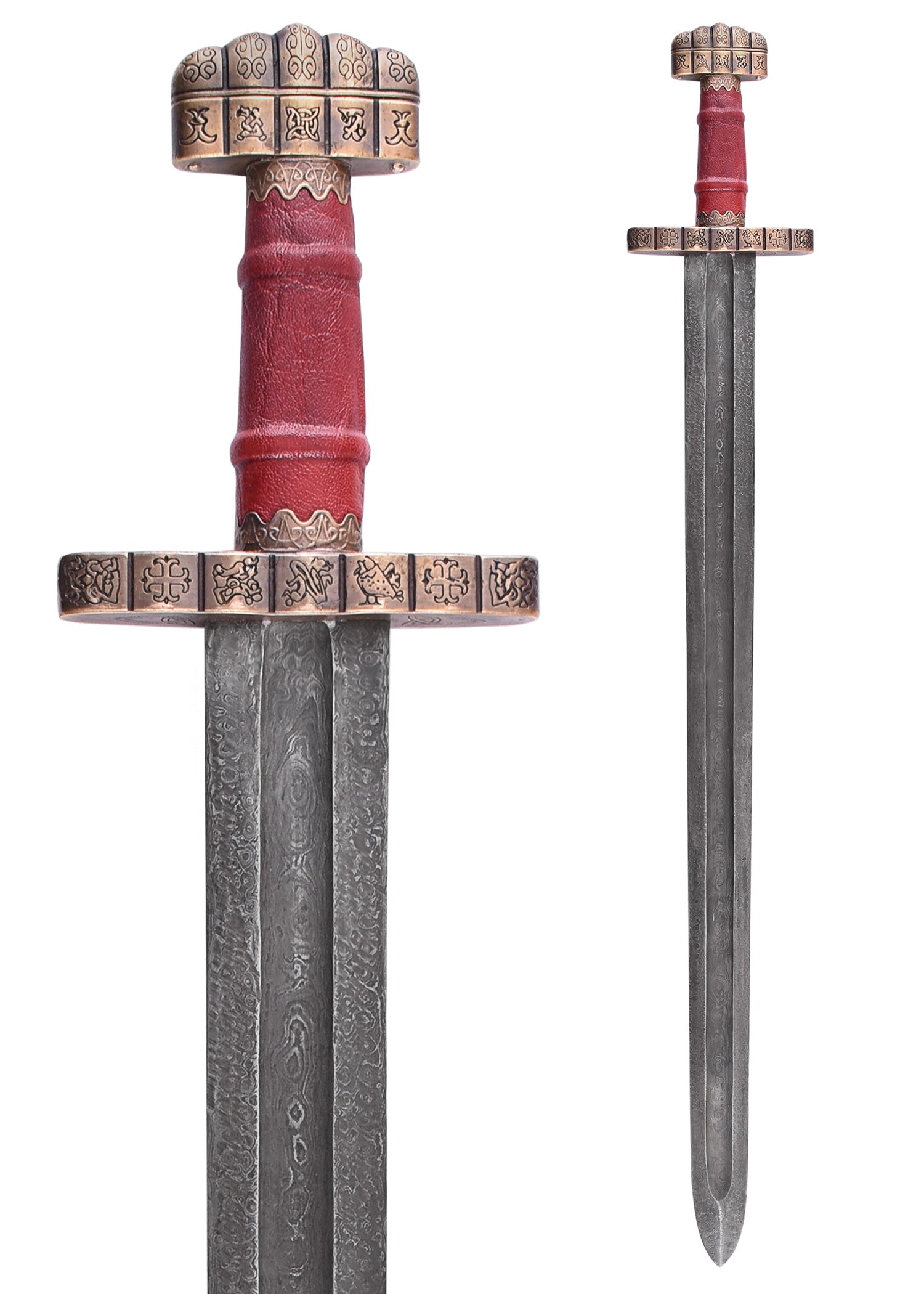 Imagen 2 - Espada Vikinga De Haithabu, Siglo Ix, Acero De Damasco.