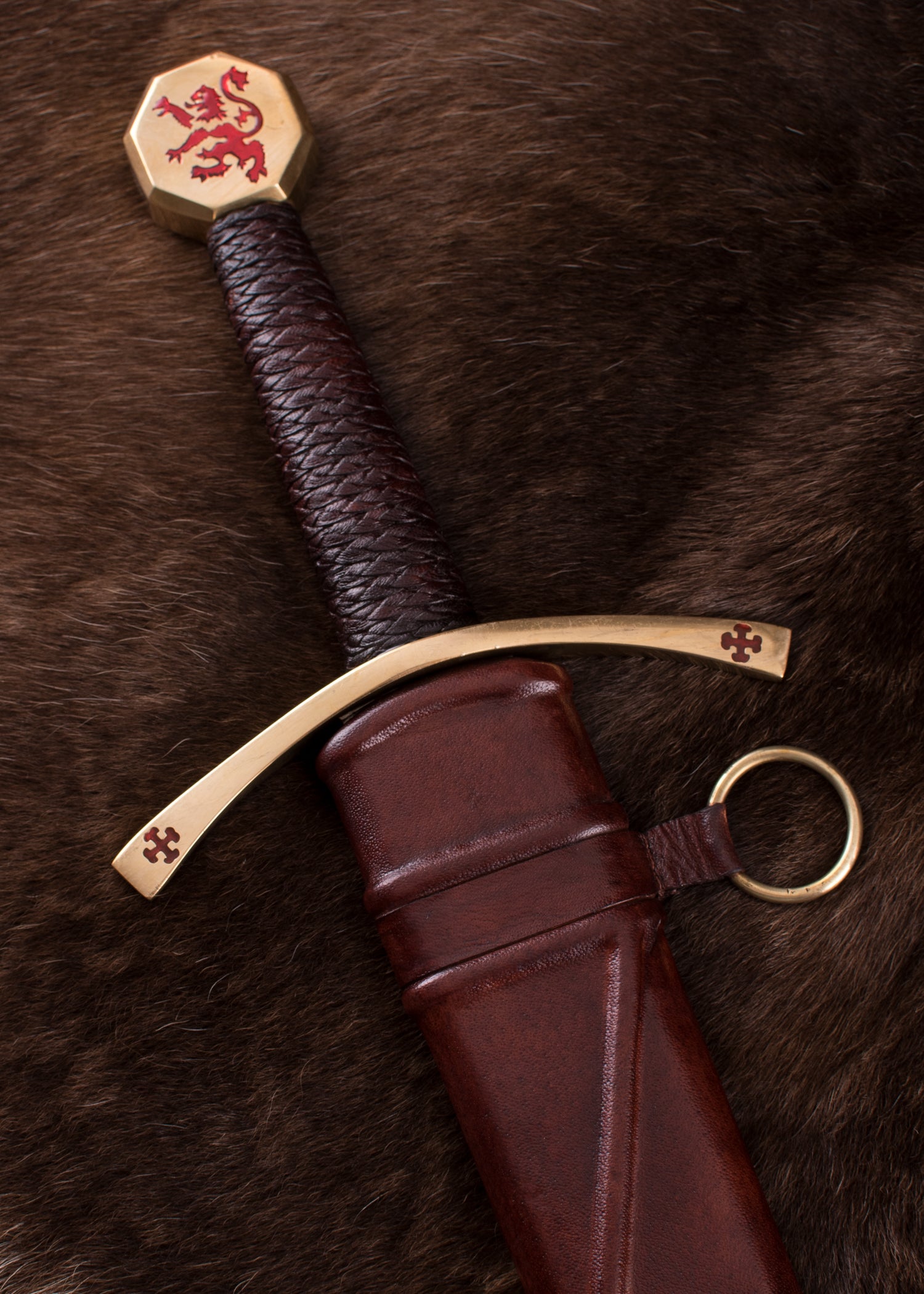 Imagen única de: Espada Bruce, Espada Medieval De Una Mano Con Vaina , Categoría-C