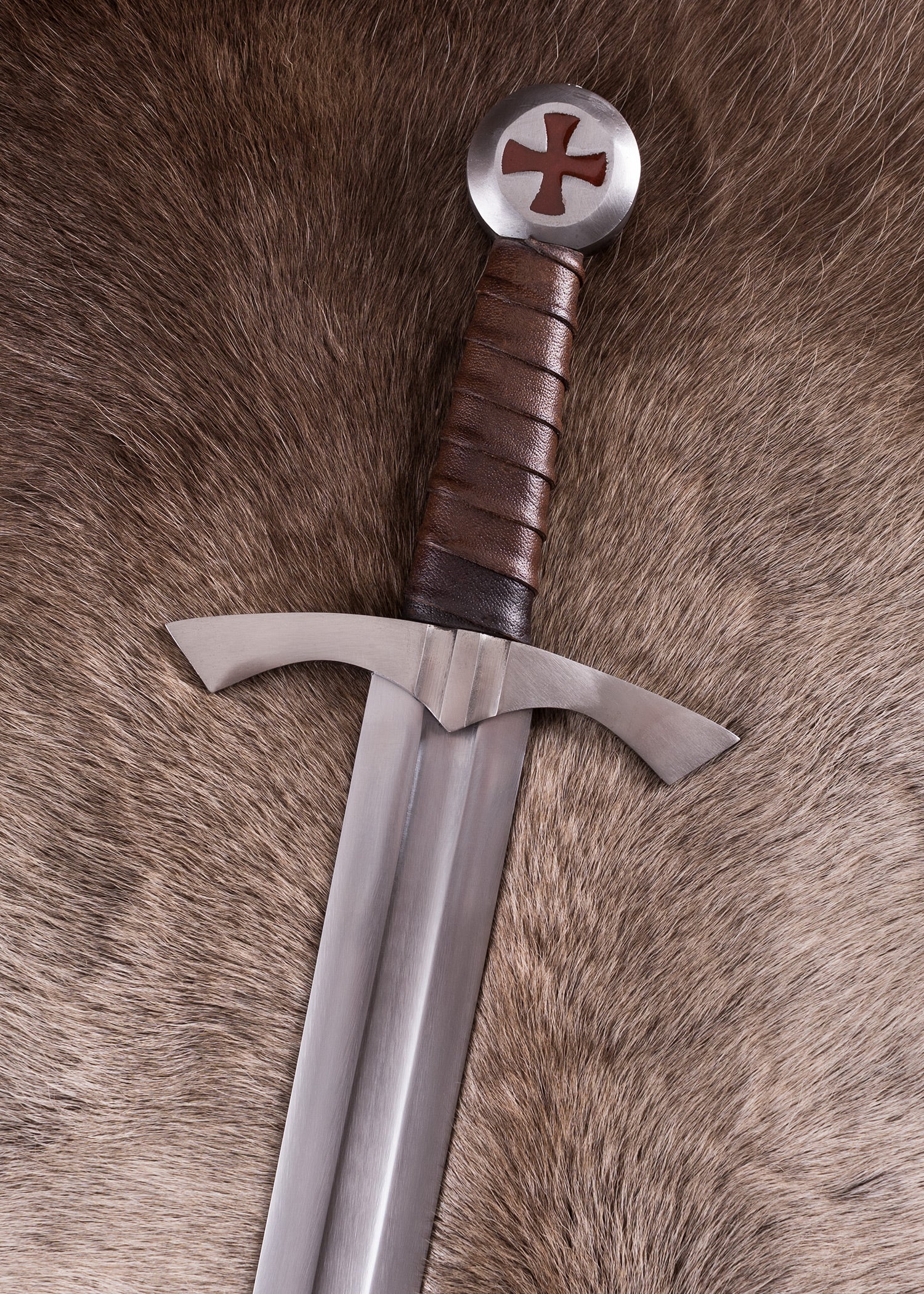 Imagen única de: Espada Templaria Escocesa Con Vaina , Categoría-C