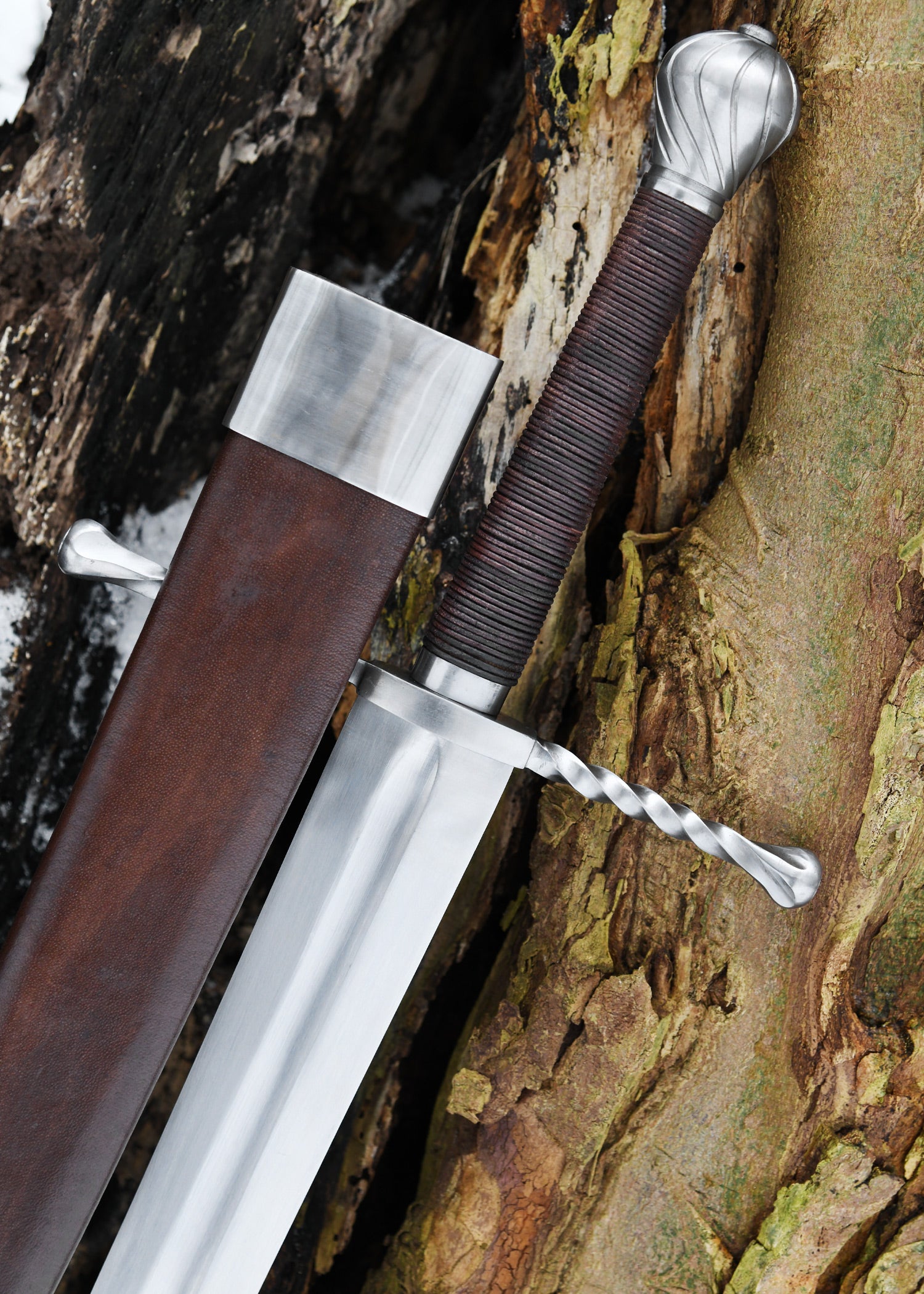 Espada Bastarda Con Vaina, Para Combate De Espectáculo, Categoría-B en Tienda Medieval