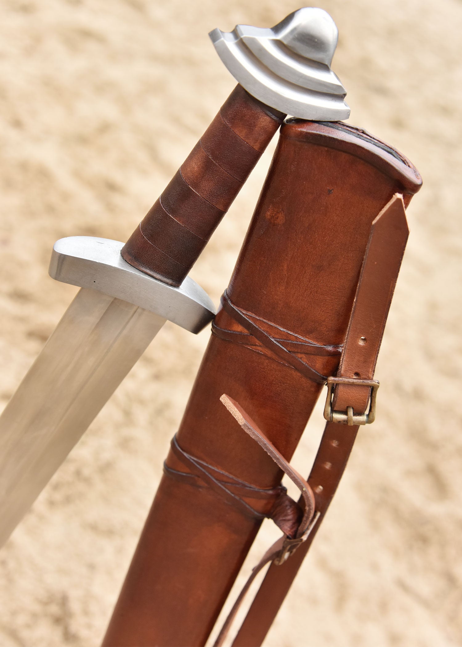 Imagen única de: Espada Vikinga Con Vaina, Siglo Xi, Espada De Combate Categoría-B