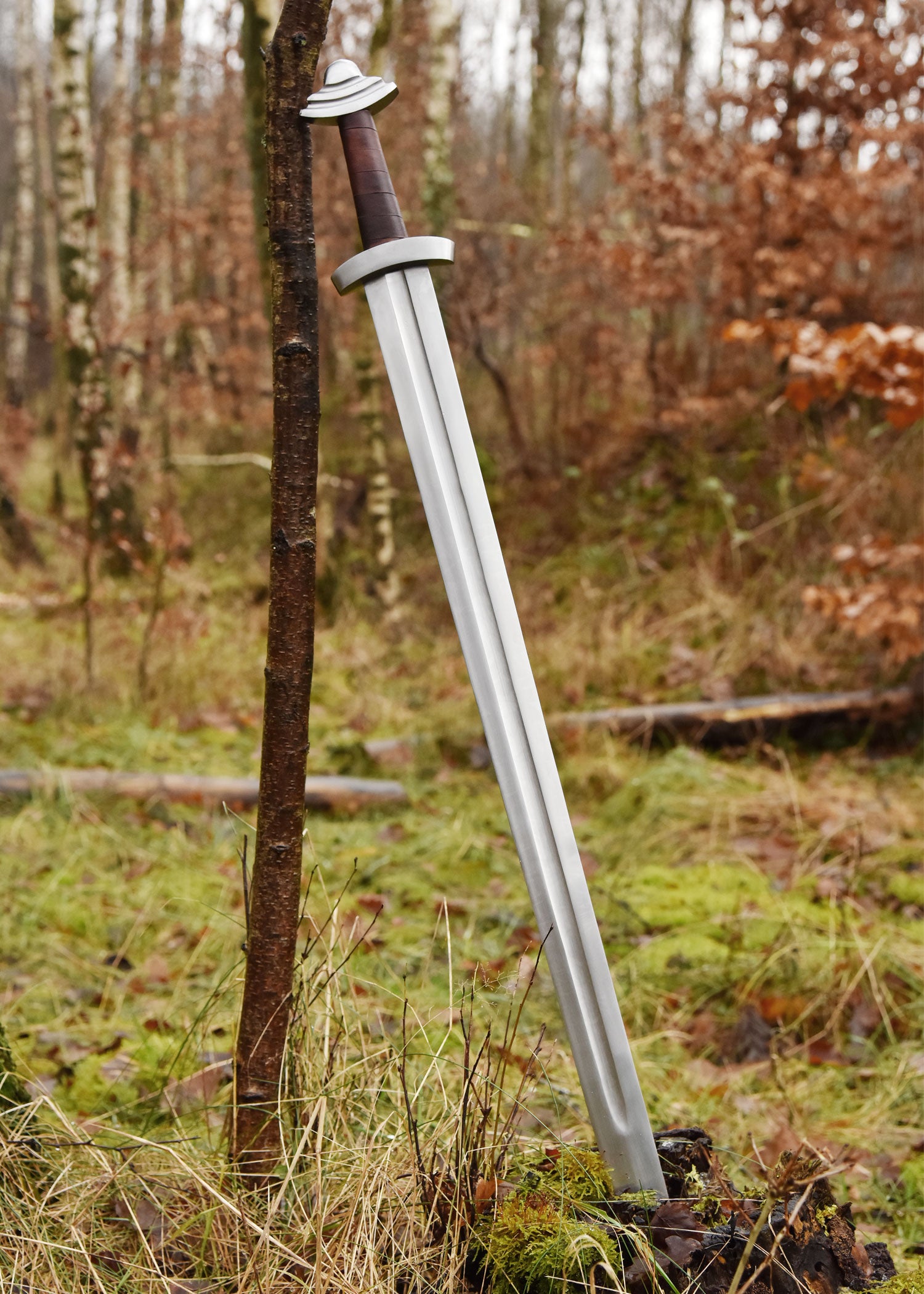 Imagen única de: Espada Vikinga Con Vaina, Siglo Xi, Espada De Combate Categoría-B