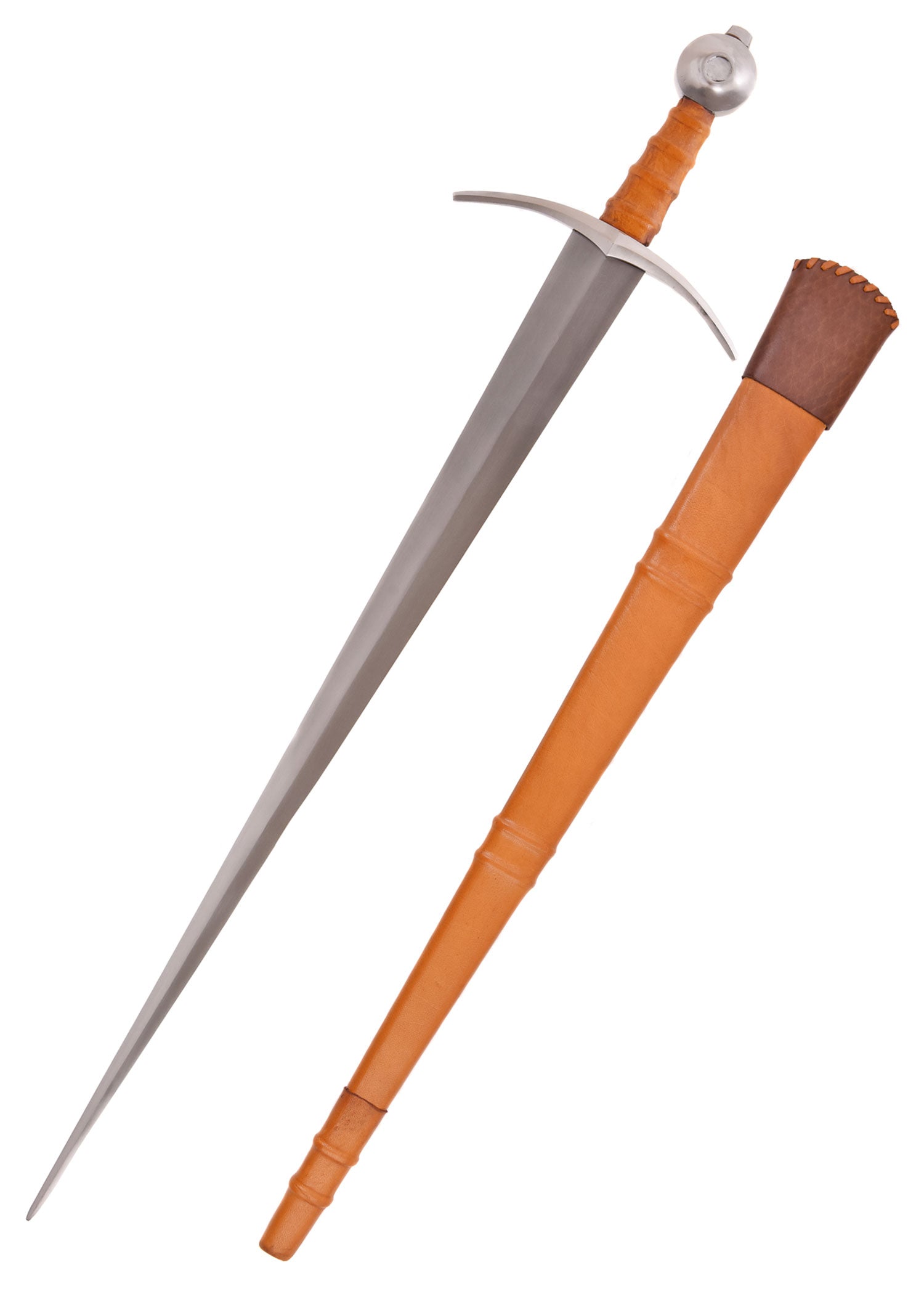 Imagen única de: Espada De Caballero Comte De Nieuwerkerke Con Vaina, Siglo Xiv., Afilada