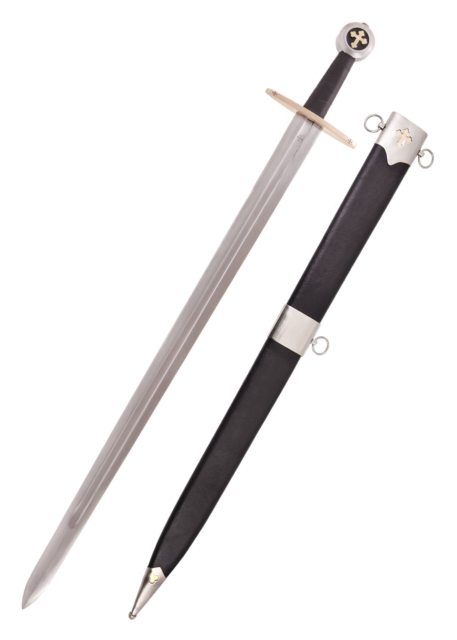 Imagen única de: Espada Templaria Militia Templi Con Vaina Categoría-B