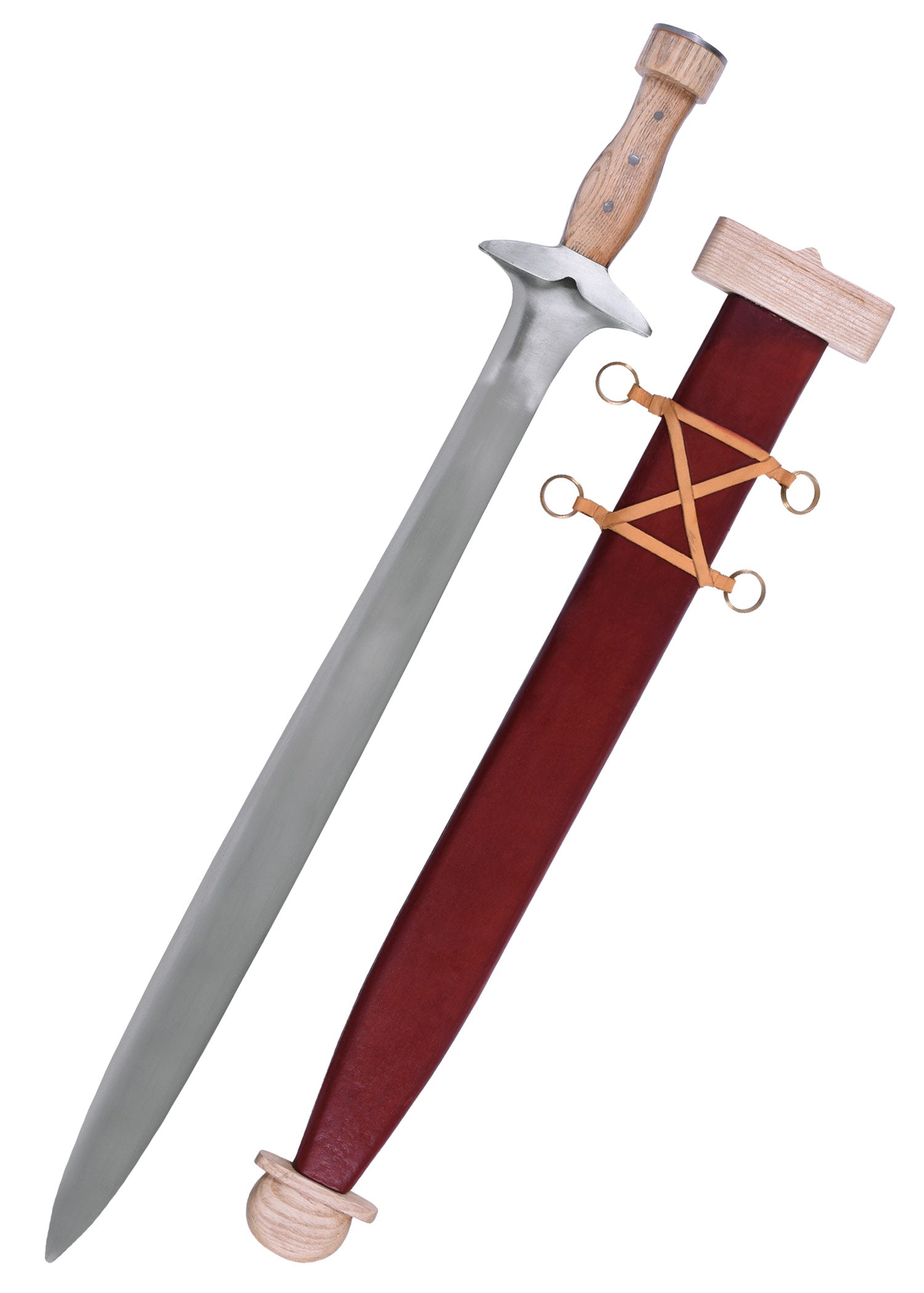 Imagen única de: Xiphos Griego, Espada Hoplita Con Vaina , Categoría-C