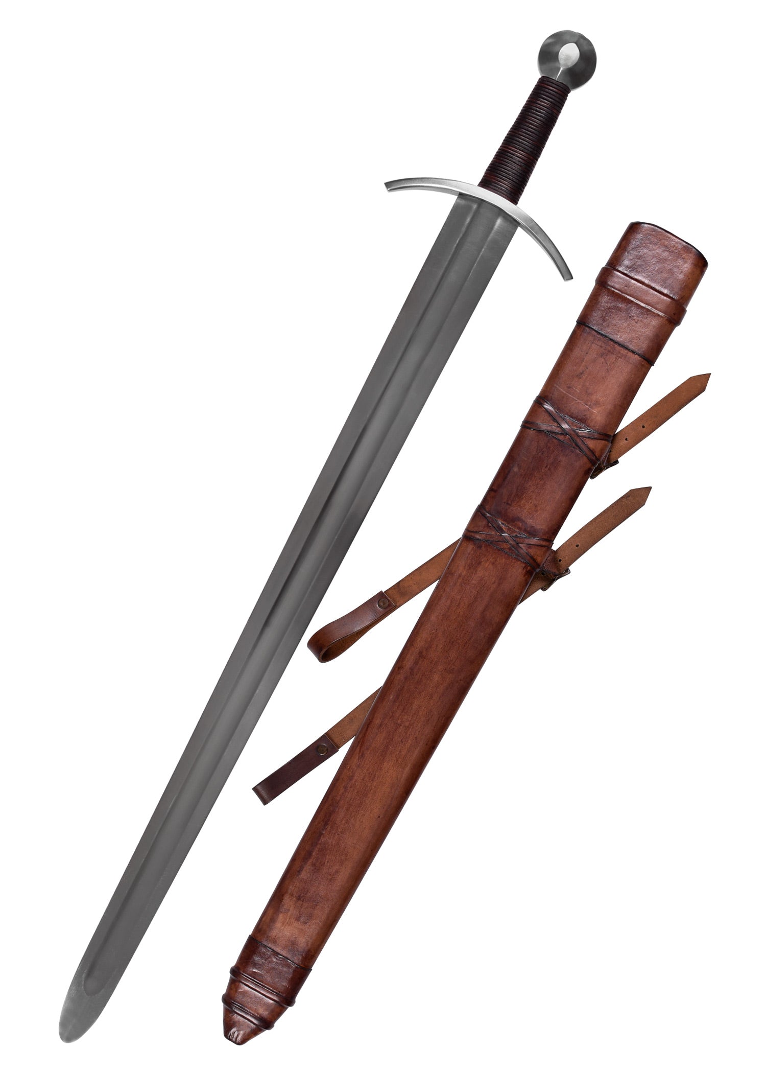 Imagen única de: Espada Cruzada Medieval Con Vaina, Combate Categoría-B