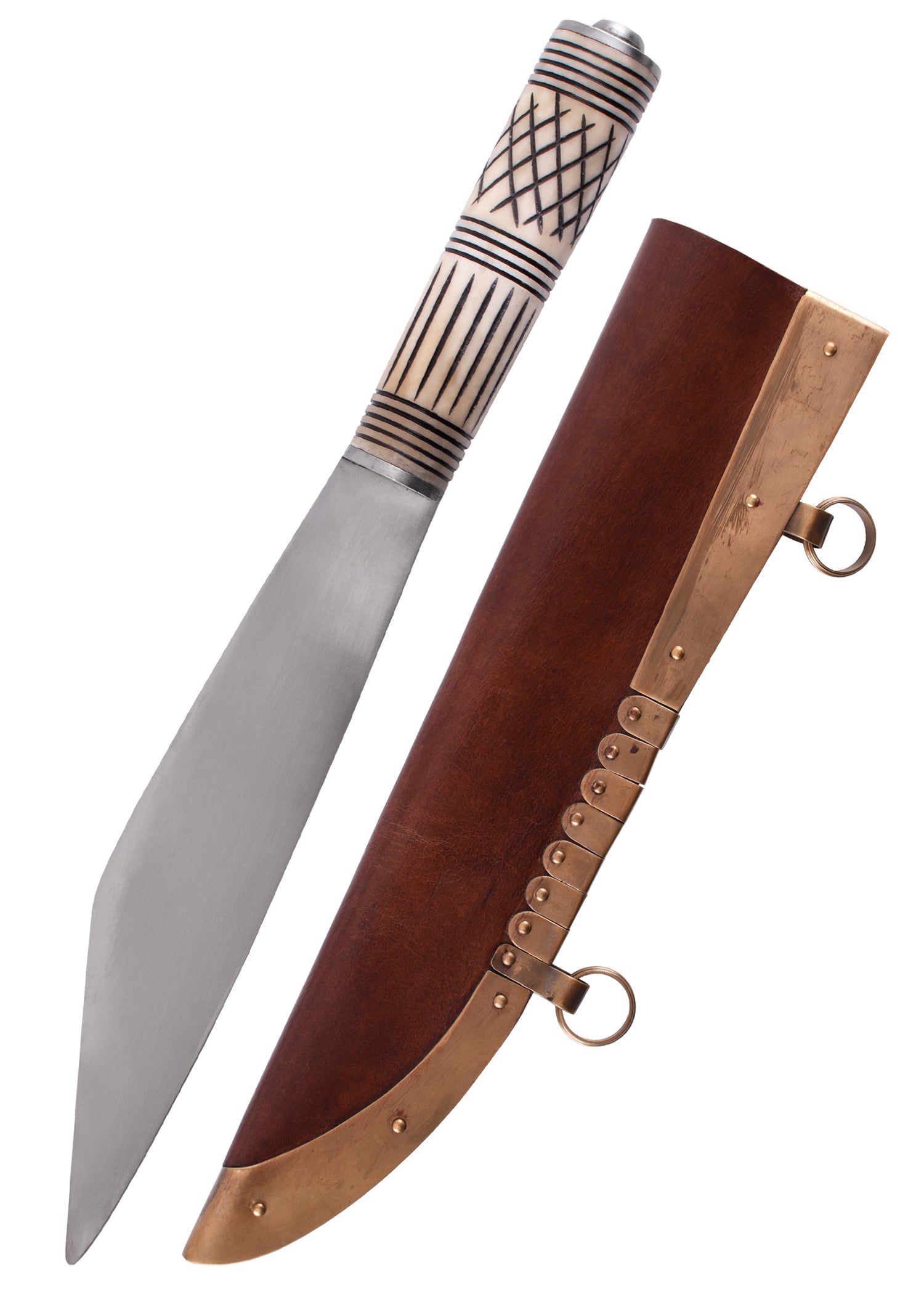 Imagen 1 - Viking Skramasax, Cuchillo Saxo Con Mango De Hueso