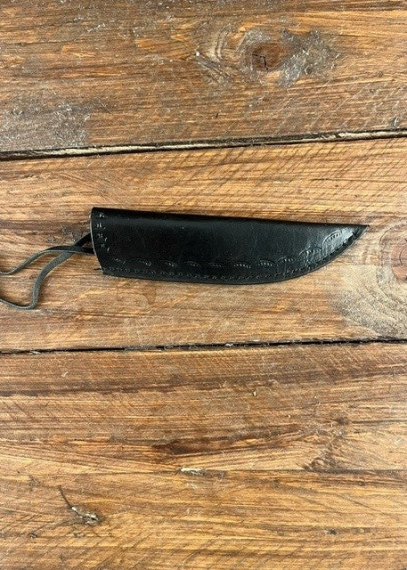 Imagen 2 - Cuchillo Medieval Con Funda De Cuero, Aprox. 18 Cm, Con Defectos.