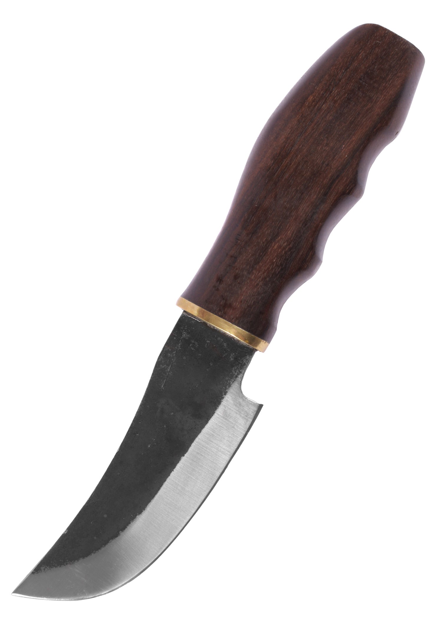 Imagen 1 - Cuchillo Con Mango De Madera, Aprox. 20 Cm, Funda De Cuero.