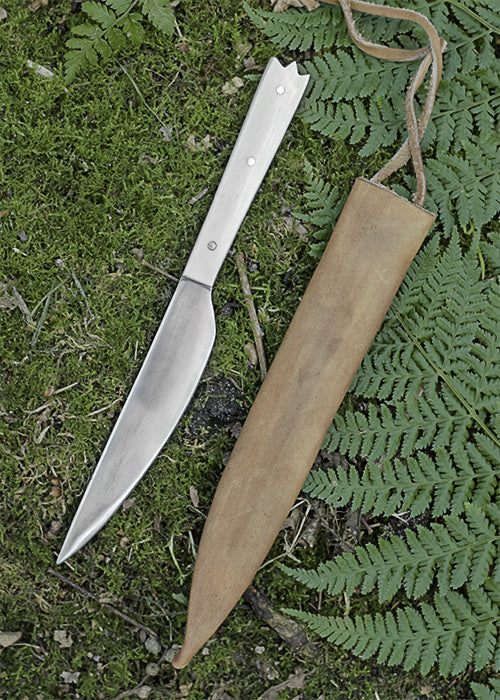 Imagen 3 - Cuchillo De Comedor Con Mango De Hueso, 19 Cm Con Funda