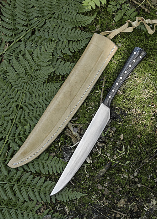 Imagen 3 - Cuchillo De Comedor Con Mango De Asta, 23,5 Cm Con Funda