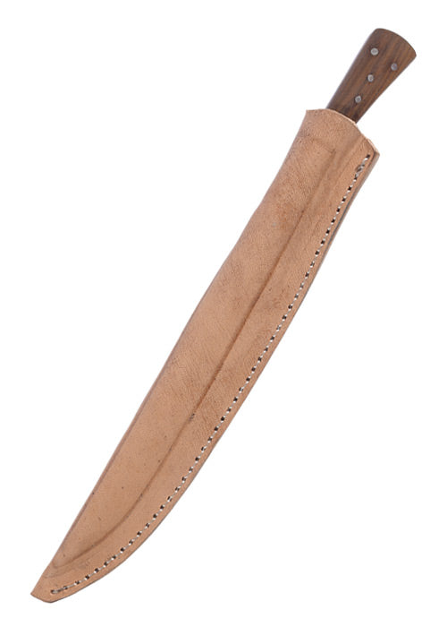 Imagen 2 - Cuchillo De Comedor Con Mango De Madera, 23,5 Cm, Con Funda