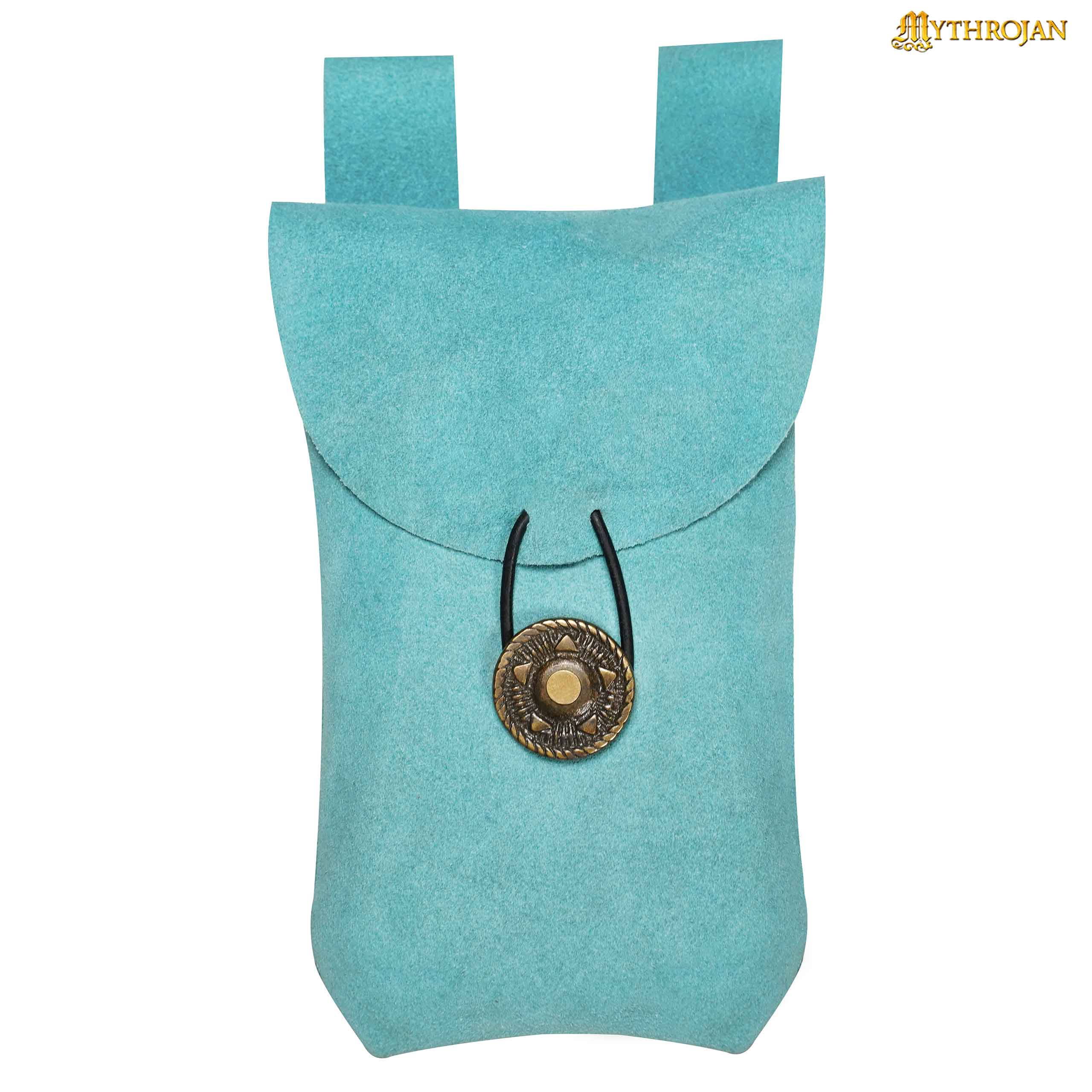 Imagen única de: Mythrojan Medieval Renacimiento Cinturón de Joyería de Gamuza Bolsa Larp Traje Bolsa de Cintura