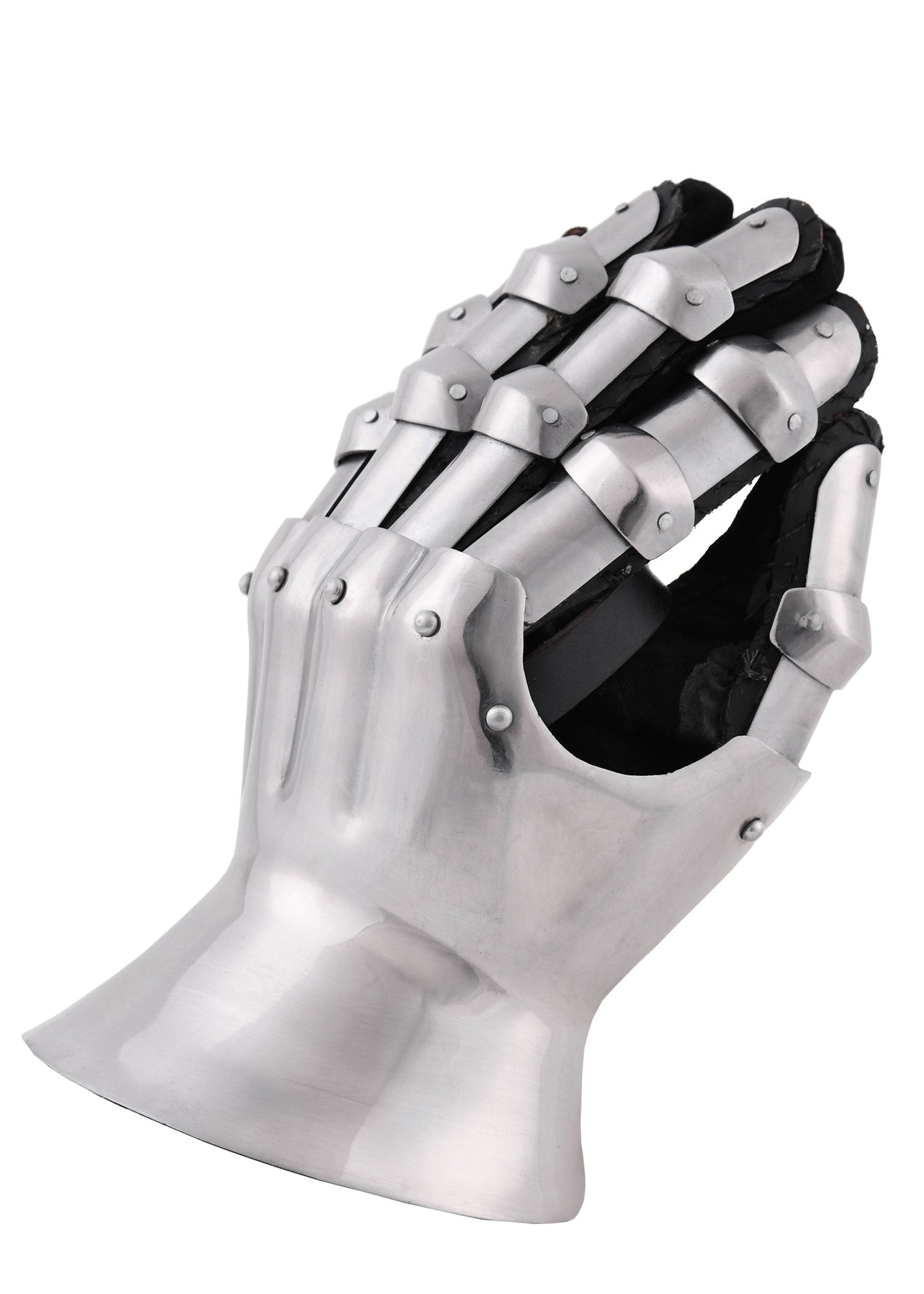 Imagen única de: Guantes Medievales De Reloj De Arena, Siglo Xiv, Acero De 1,6 Mm