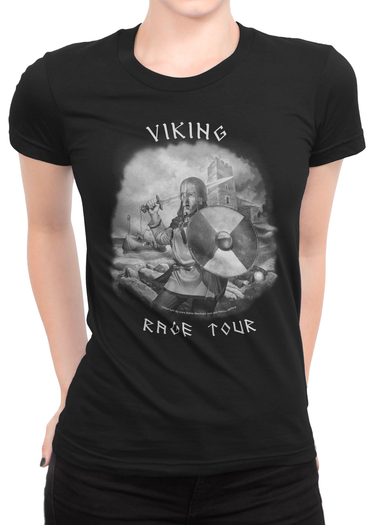 Imagen 1 - Camisa Femenina: Viking Rage Tour