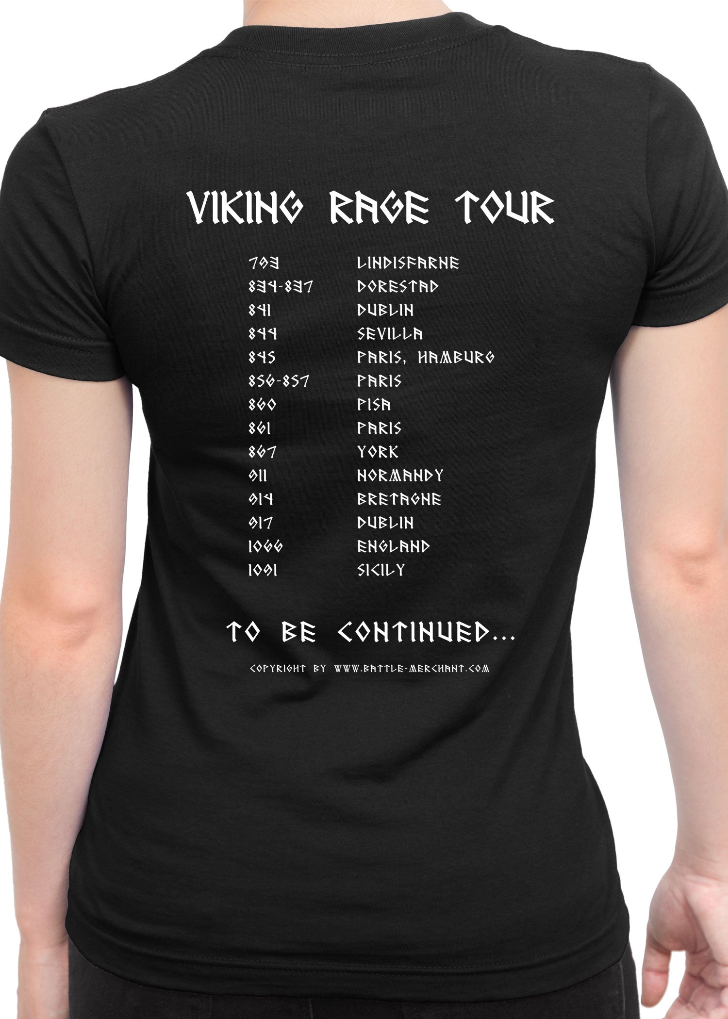 Imagen única de: Camisa Femenina: Viking Rage Tour