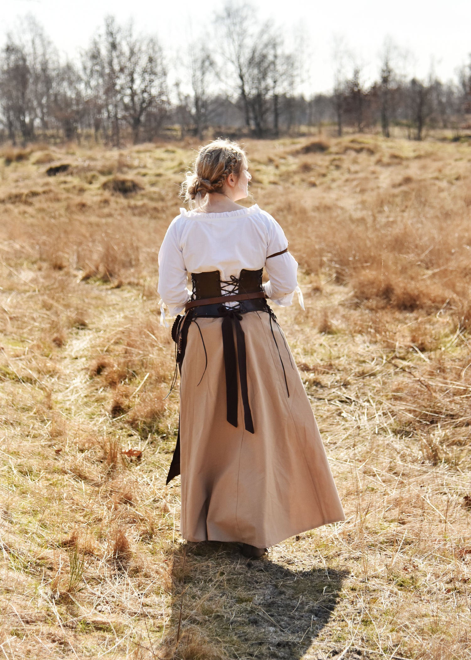 Imagen 6 - Falda Medieval Con Vuelo, Marrón Claro