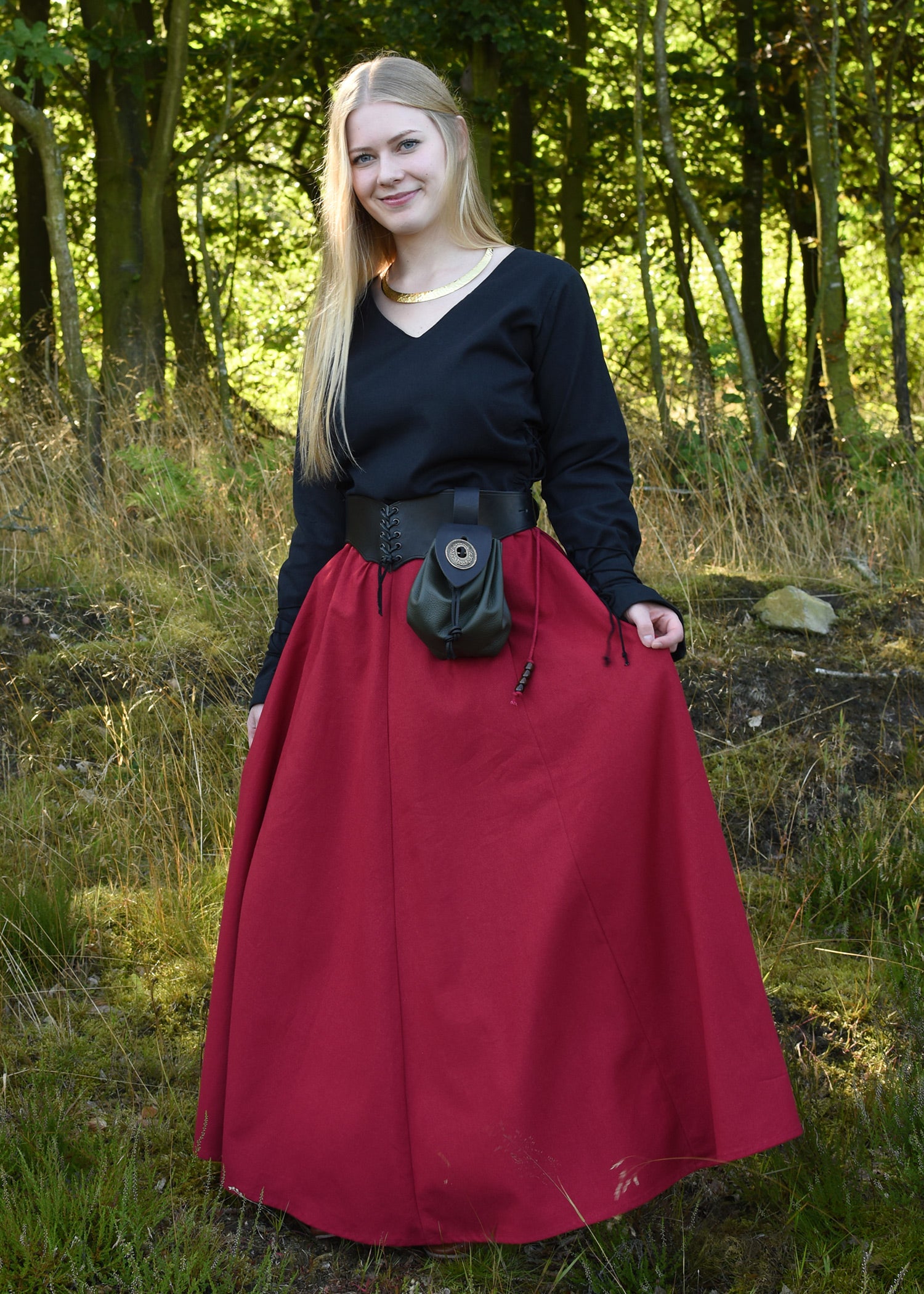 Imagen única de: Falda Medieval, De Vuelo, Roja