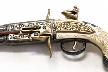 Imagen única de: Pistola De 2 Cañones Giratorios, Reino Unido 1750, Réplica No Funcional 1264