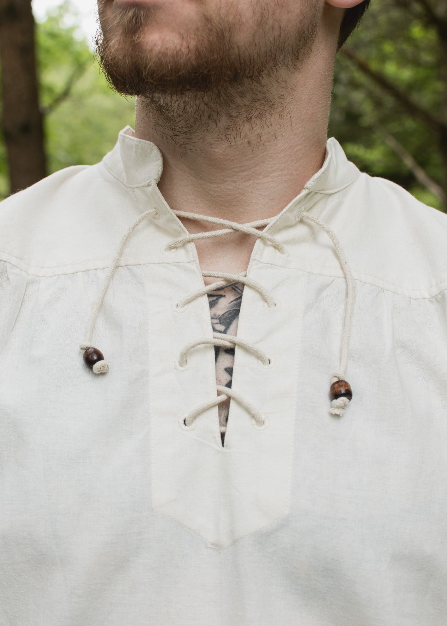 Imagen única de: Camisa Medieval Ludwig, Natural