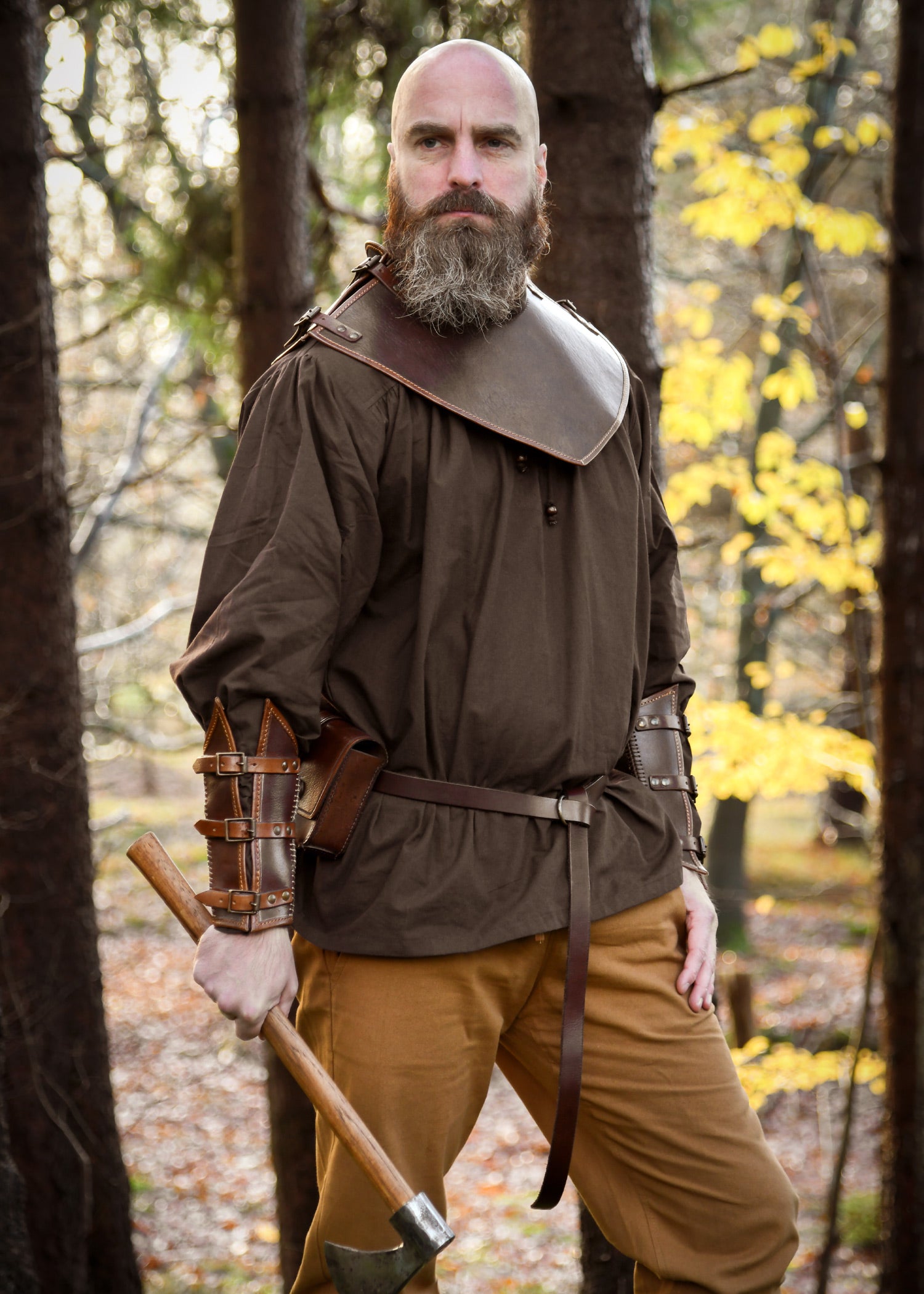 Imagen única de: Camisa Medieval Ludwig, Marrón