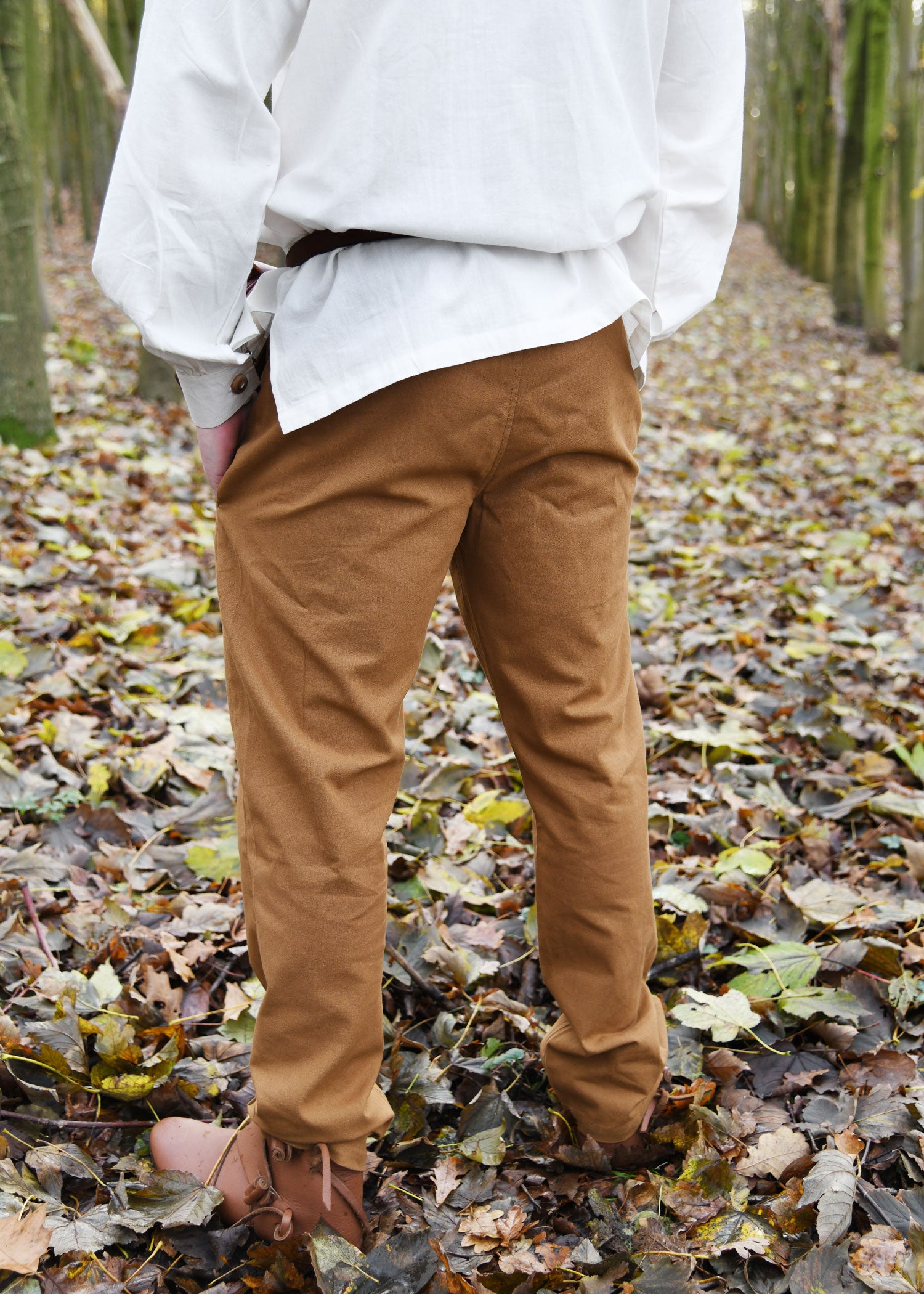 Imagen única de: Pantalón Medieval Sencillo Hagen, Beige Marrón
