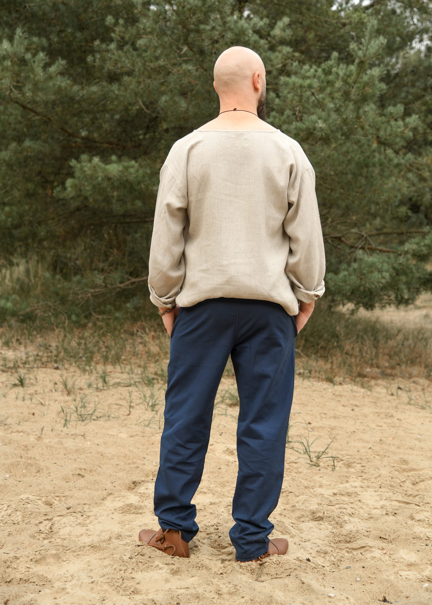 Imagen única de: Pantalón Medieval Sencillo Hagen, Azul