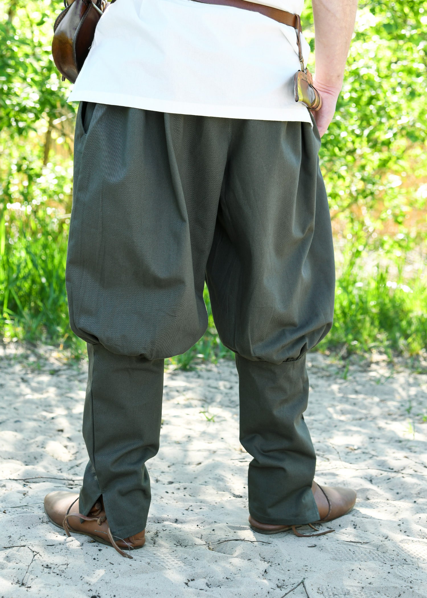 Imagen única de: Pantalón Vikingo / Pantalón De Junco Olaf, Verde Oliva