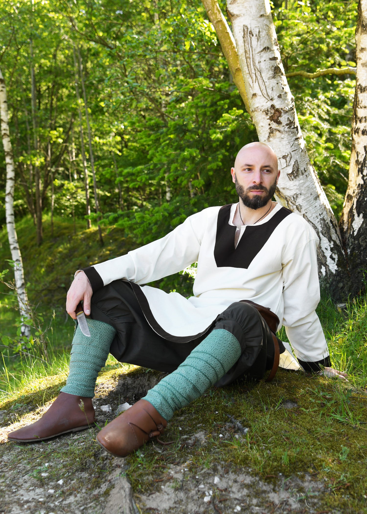 Imagen única de: Túnica Medieval Vallentin, Natural/marrón