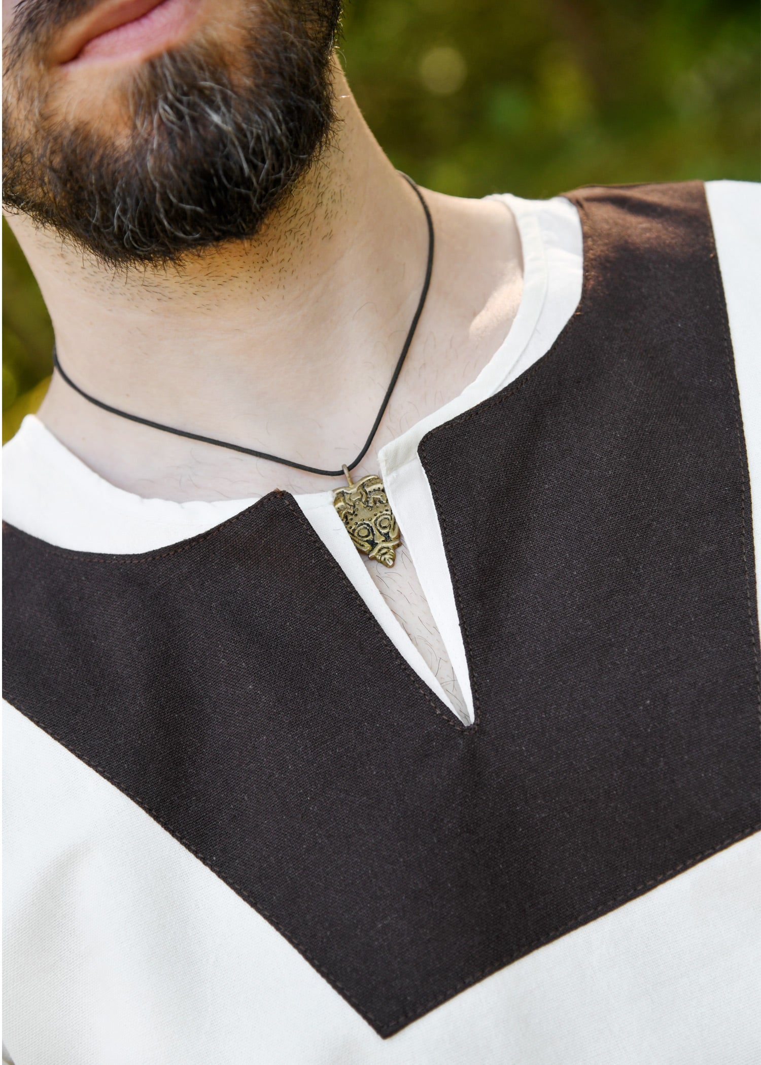 Imagen única de: Túnica Medieval Vallentin, Natural/marrón