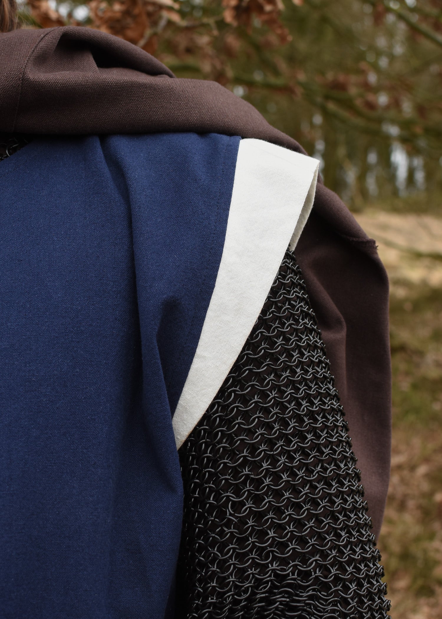 Imagen única de: Túnica Medieval Eckhart, Azul/natural