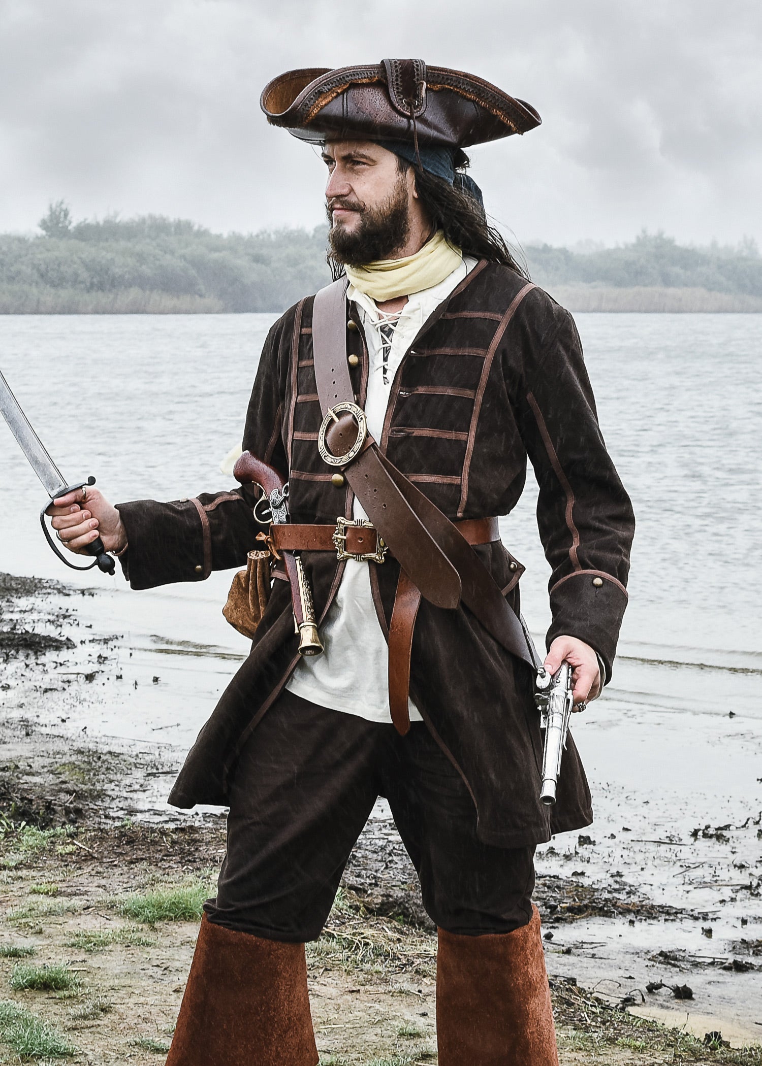 Imagen única de: Abrigo Pirata Edward, Justaucorps, Marrón