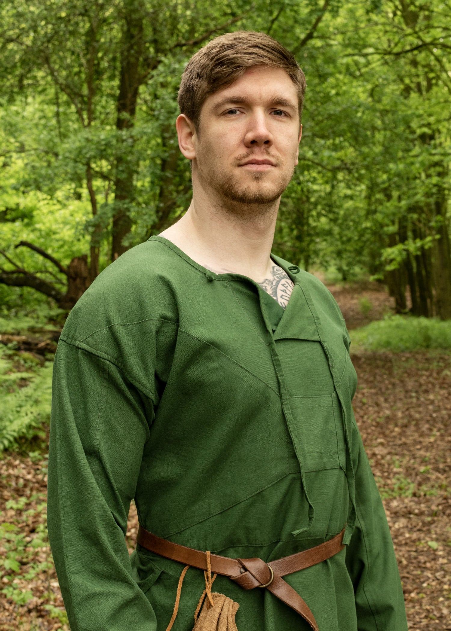 Imagen única de: Túnica Vikinga, Reconstrucción De Viborg, Verde