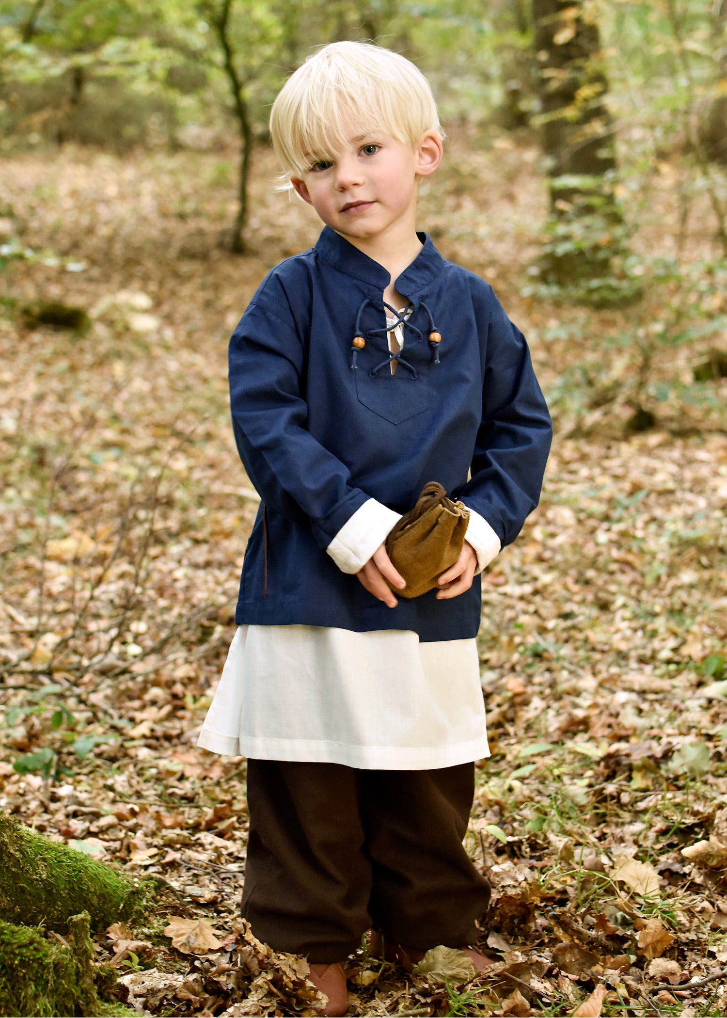 Imagen 1 - Camisa Medieval Infantil Colin, Azul