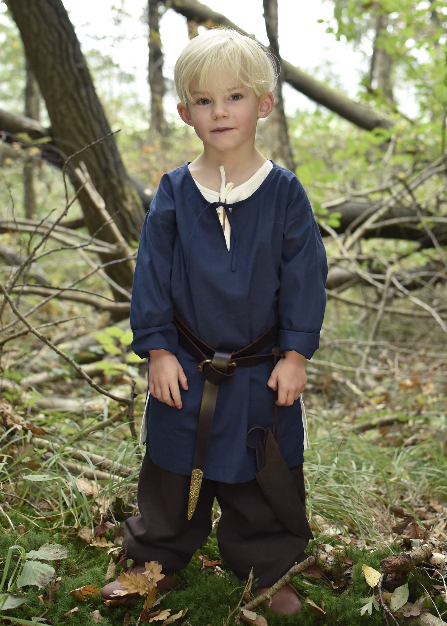 Imagen 1 - Túnica Medieval Infantil Arn, Azul