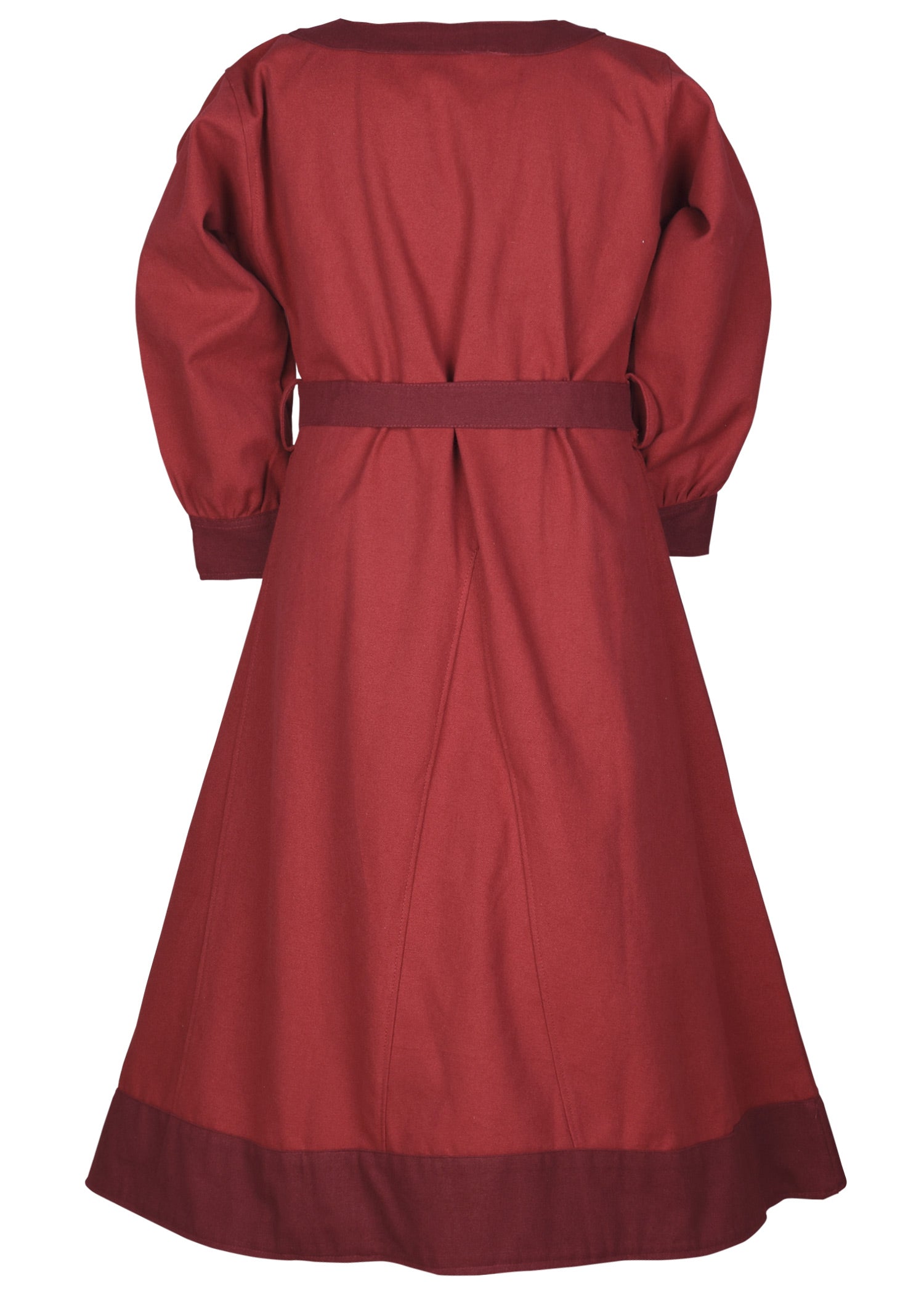 Imagen única de: Vestido Vikingo Infantil Solveig, Rojo/burdeos