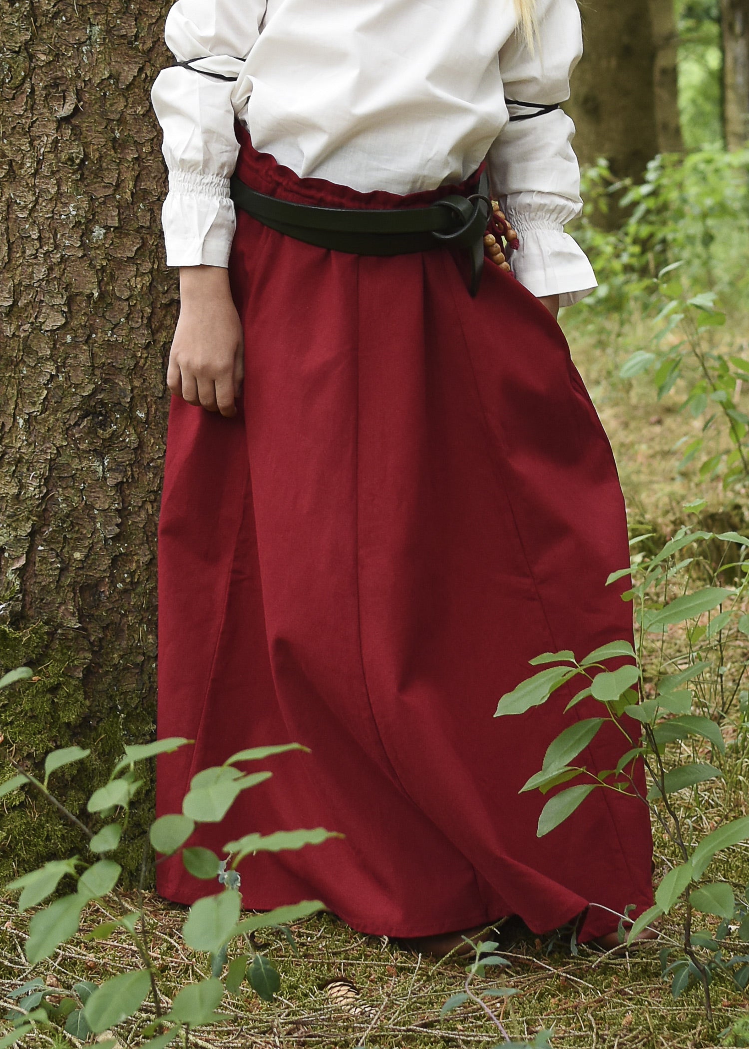 Imagen única de: Falda Medieval Infantil Lucia, De Vuelo, Roja