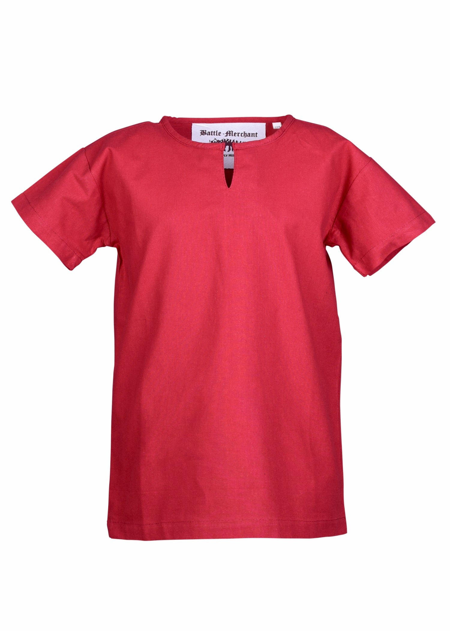 Imagen única de: Túnica Medieval Infantil Linus, Manga Corta, Rojo